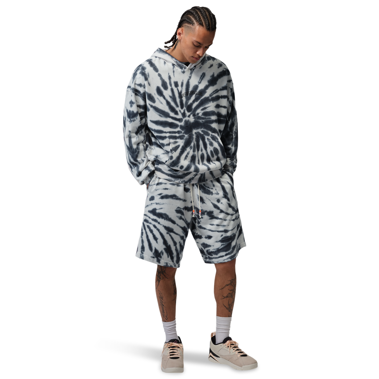 Jordan Brooklyn Festival TD Fleece Pull Over - Men's - Off Noir/Sail/Black
