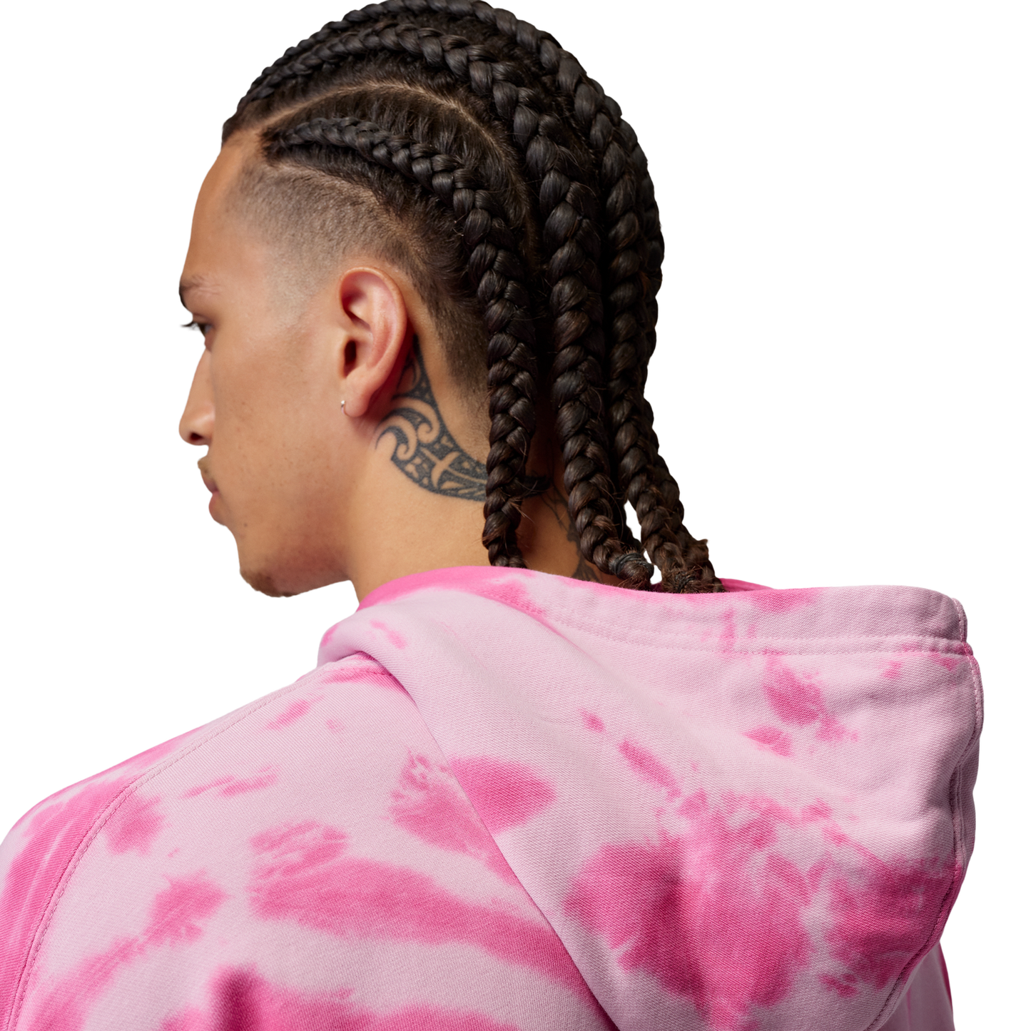 Jordan Brooklyn Festival TD Fleece Pull Over - Men's - Pale Ivory/Iced Carmine/Pinksicle
