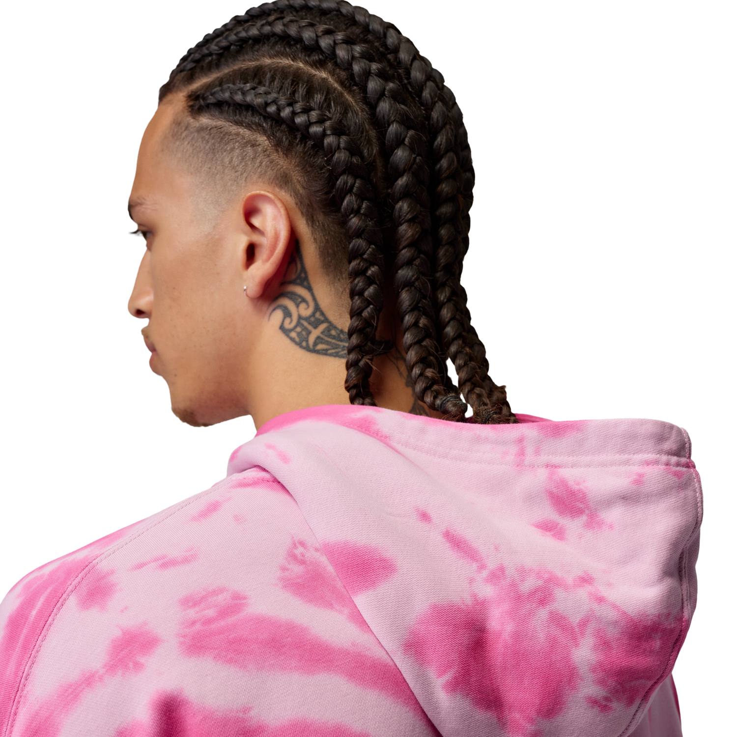 Jordan Brooklyn Festival TD Fleece Pull Over - Men's - Pale Ivory/Iced Carmine/Pinksicle