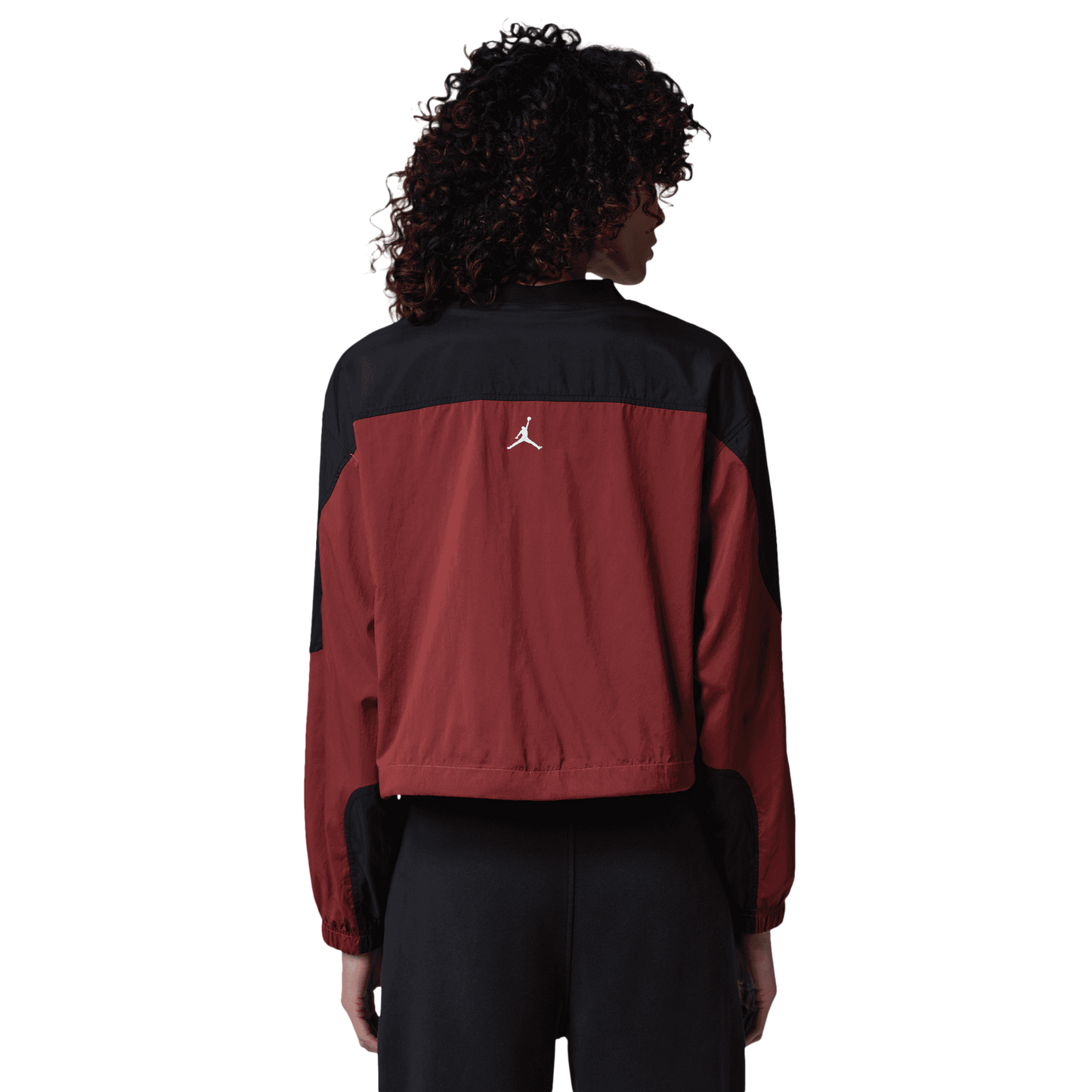 Jordan Brooklyn Woven Long Sleeve Graphic T-Shirt - Women's - Chile Red/Black