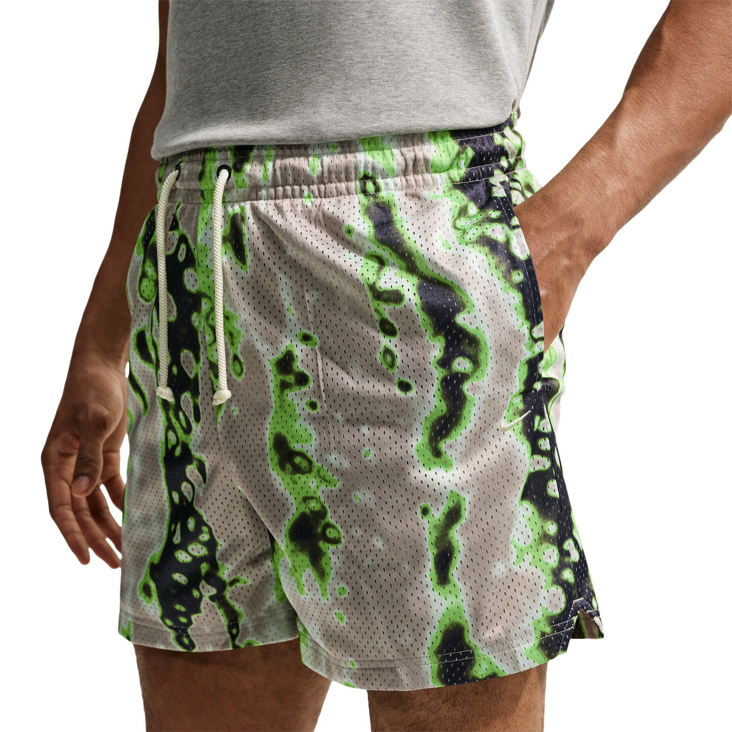 Nike Dri-FIT 5 Inch Mesh Print Shorts - Men's - Blue/Purple