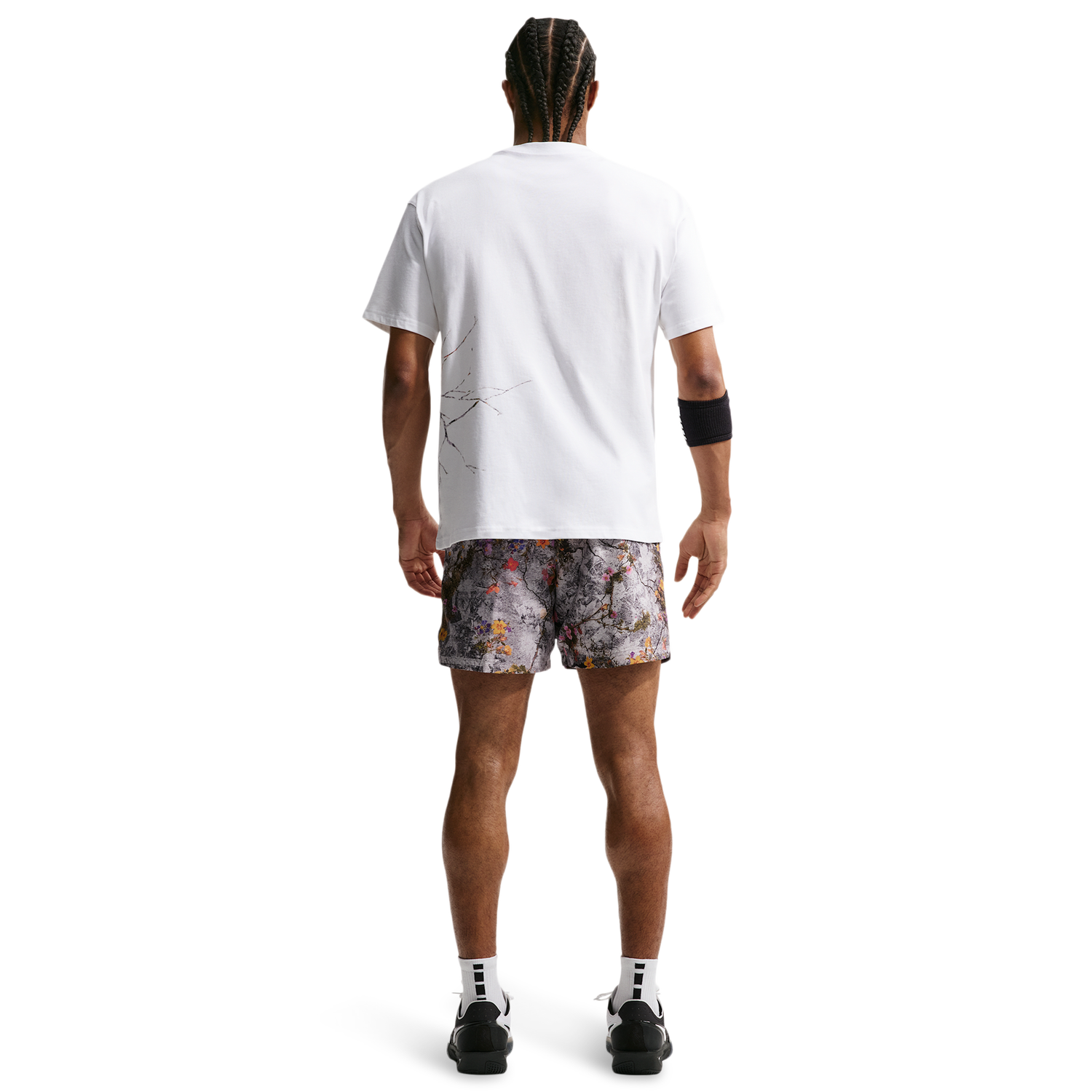 Nike Dri-FIT SI Practice Mesh AOP 5" Shorts - Men's - Cement Grey/Pale Ivory