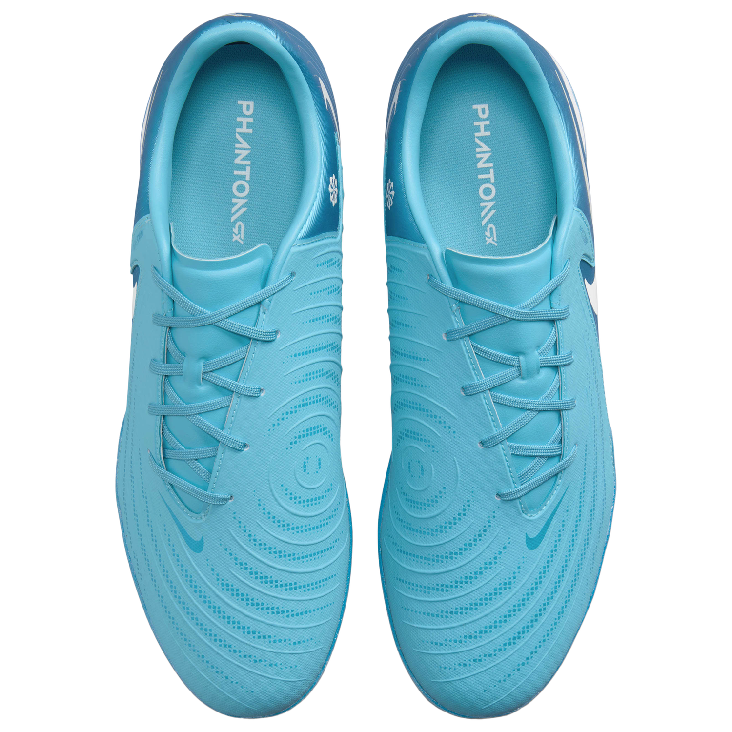 Nike Phantom GX II Academy IC - Men's - White/Blue Fury