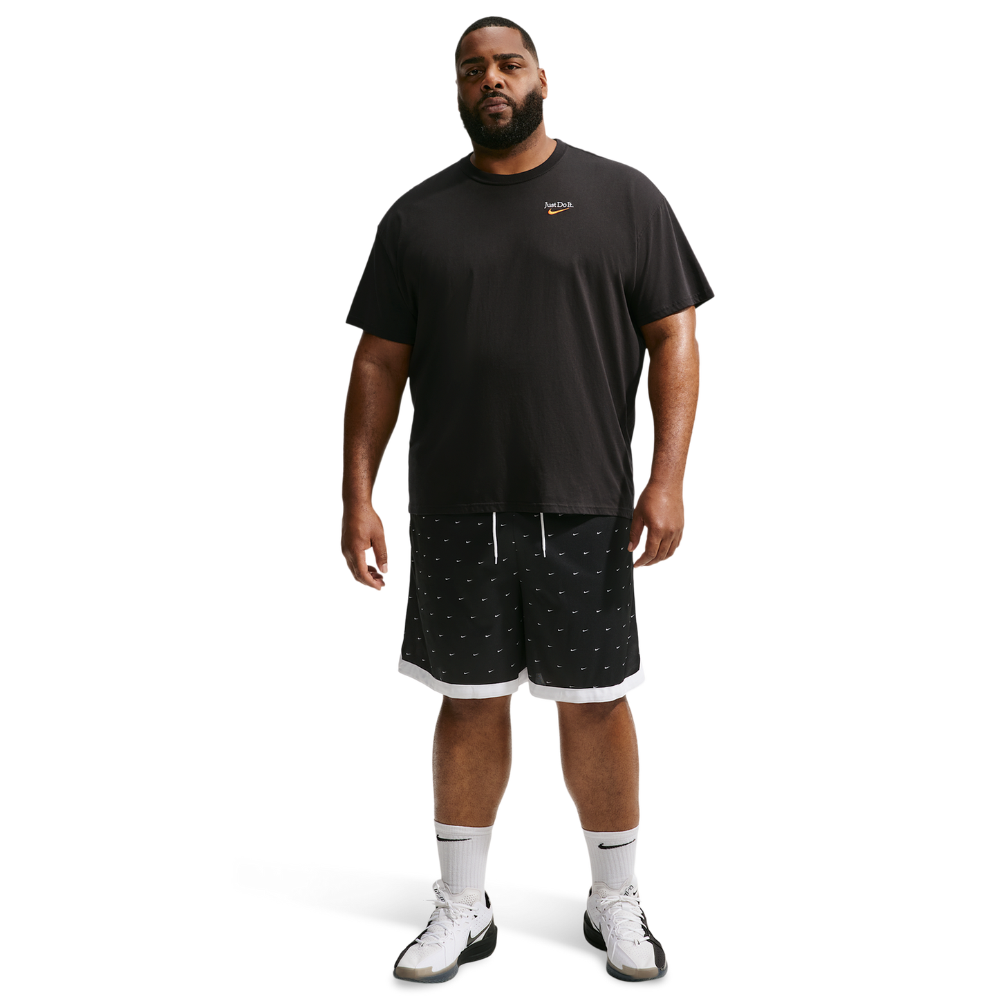 Nike Drifit Dna Access 8In Short AOP - Men's - Black/White