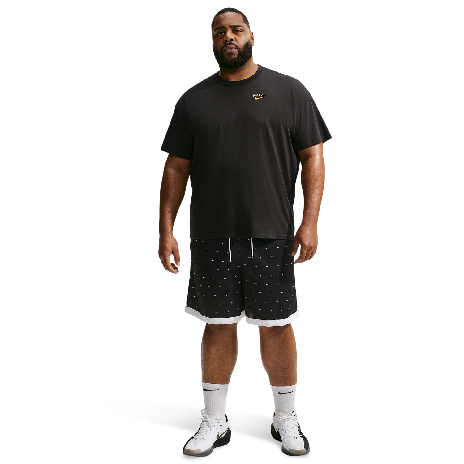 Nike Drifit Dna Access 8In Short AOP - Men's - Black/White