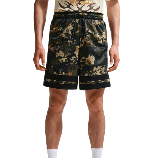 Nike Dri-FIT Game Classic AOP 8" Shorts - Men's - Parachute Beige/Black