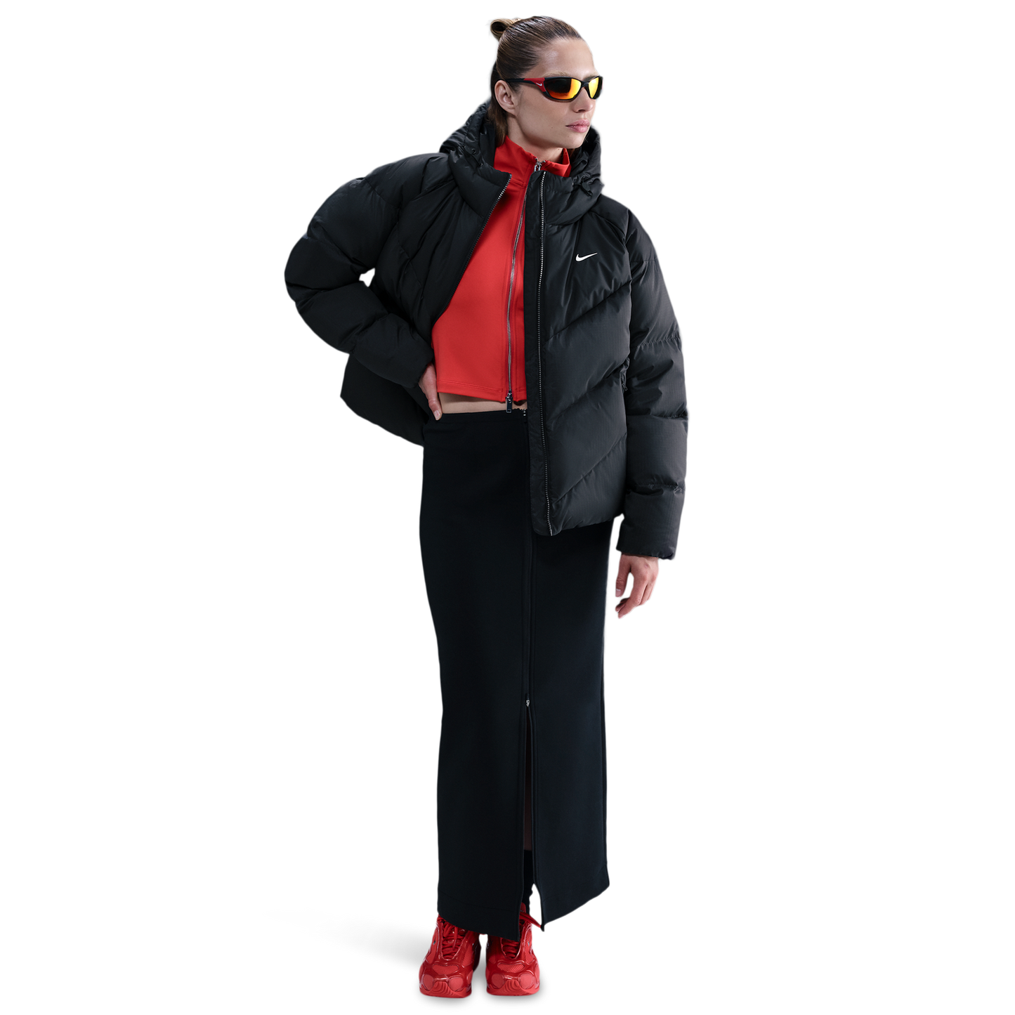 Nike NSW Downfill Windpuffer V2 - Women's - Sail/Black
