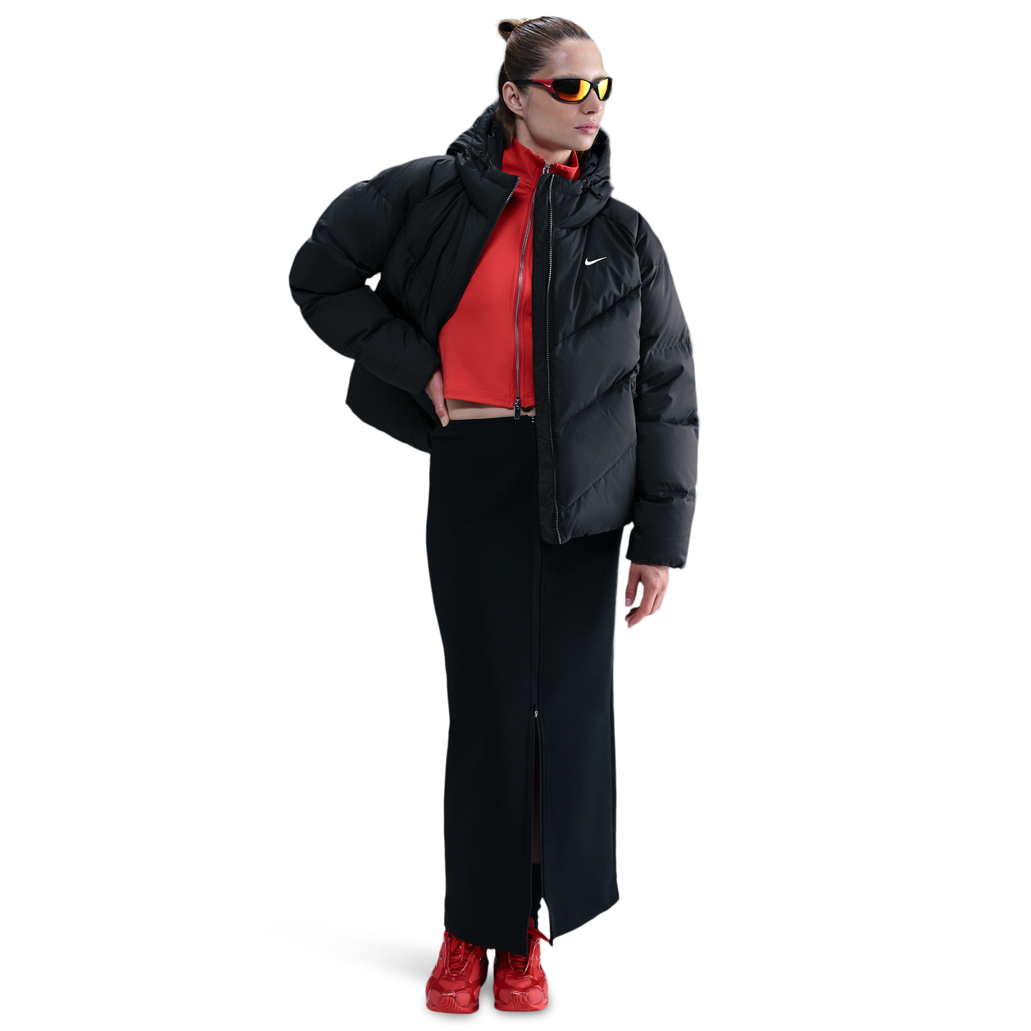 Nike NSW Downfill Windpuffer V2 - Women's - Sail/Black
