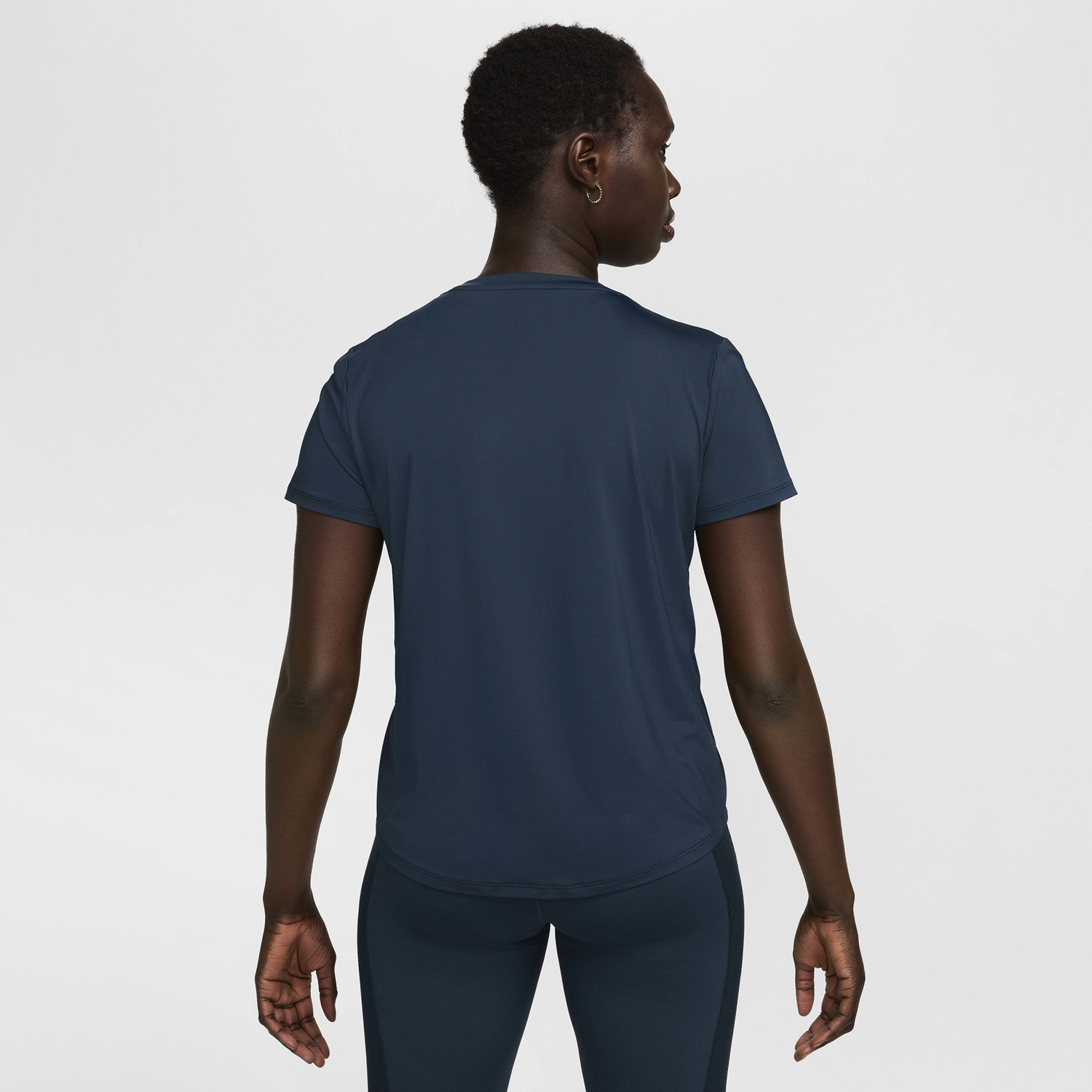 Nike One Classic DF SS Top - Women's - Armory Navy/Black