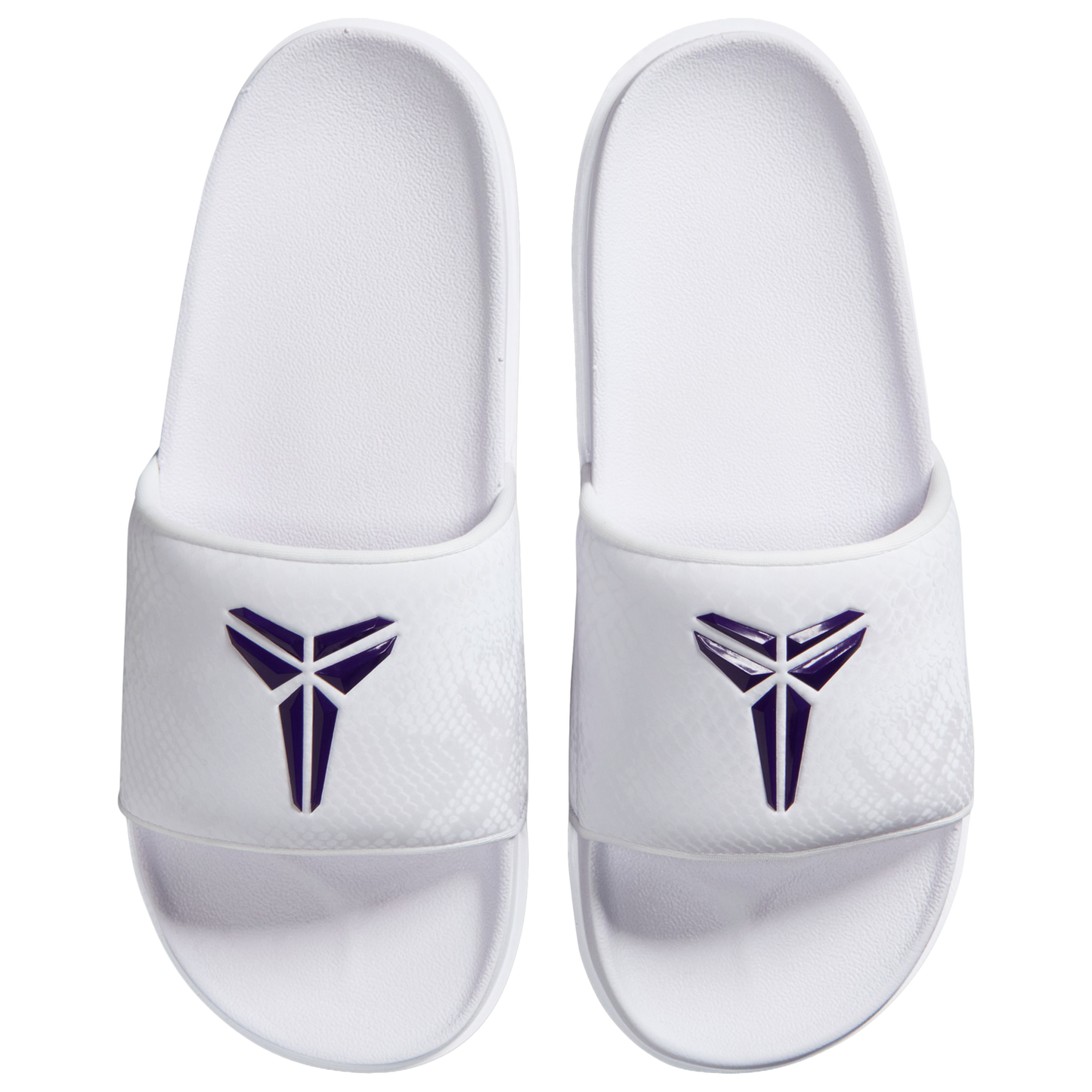 Nike Kobe Off Court Slides - Men's - White/Court Purple