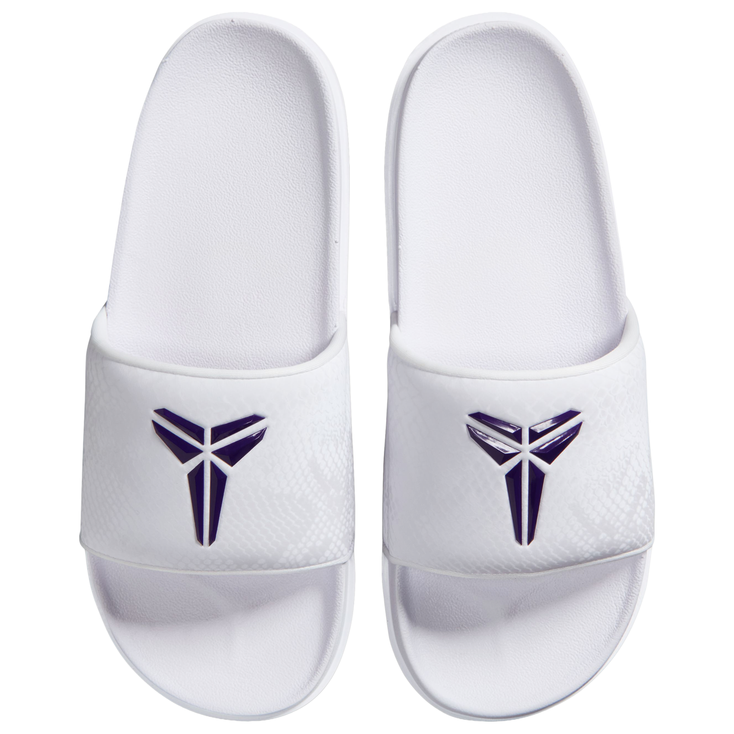 Nike Kobe Off Court Slides - Men's - White/Court Purple