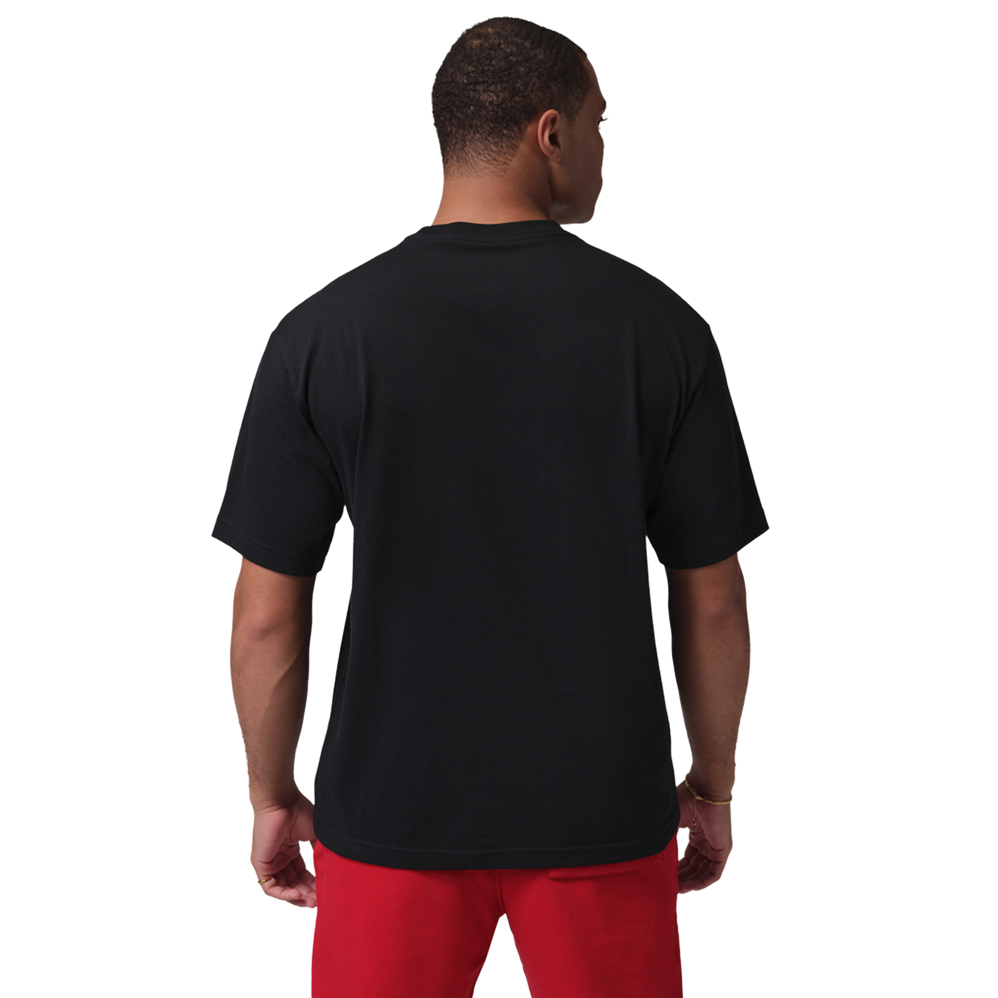 Jordan Sneaker Patch Short Sleeve Crew - Men's - Black
