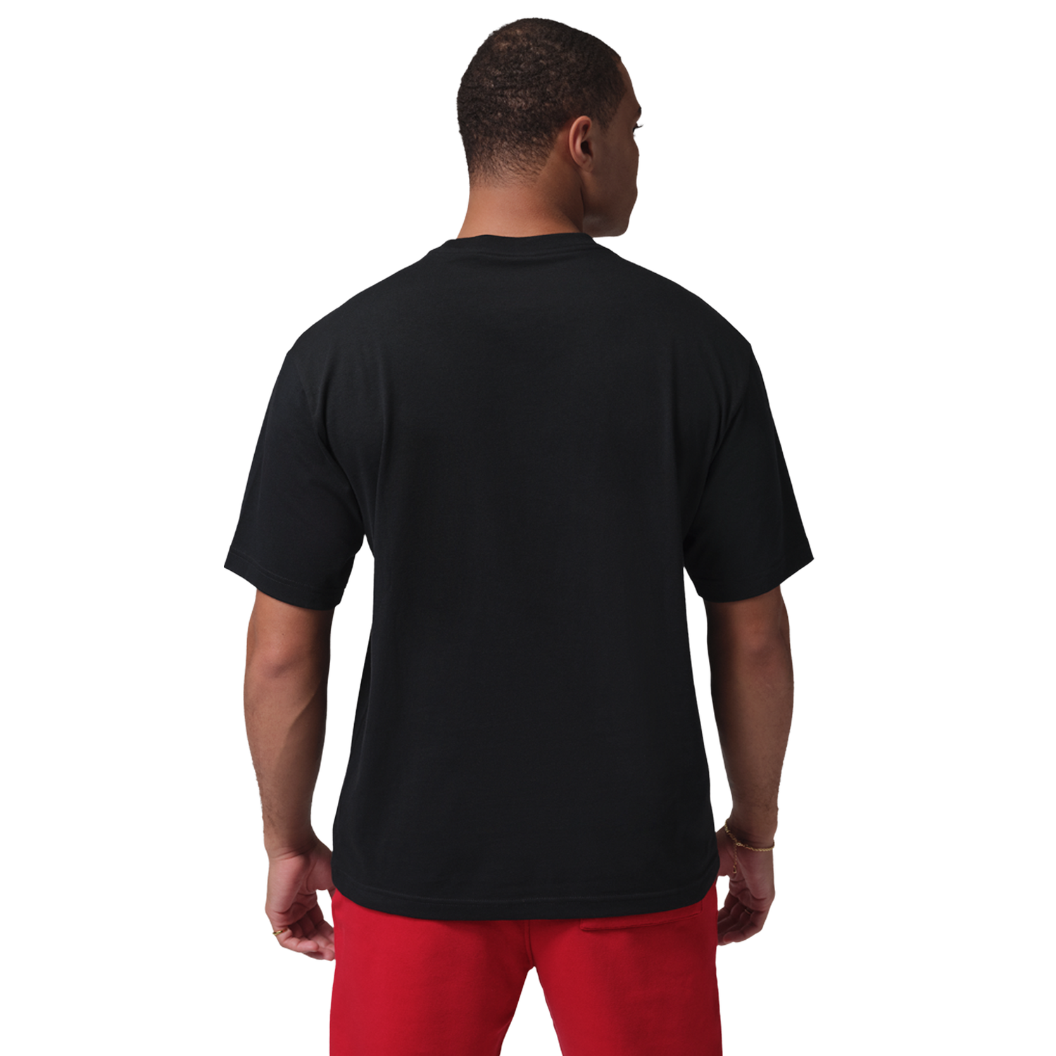 Jordan Sneaker Patch Short Sleeve Crew - Men's - Black