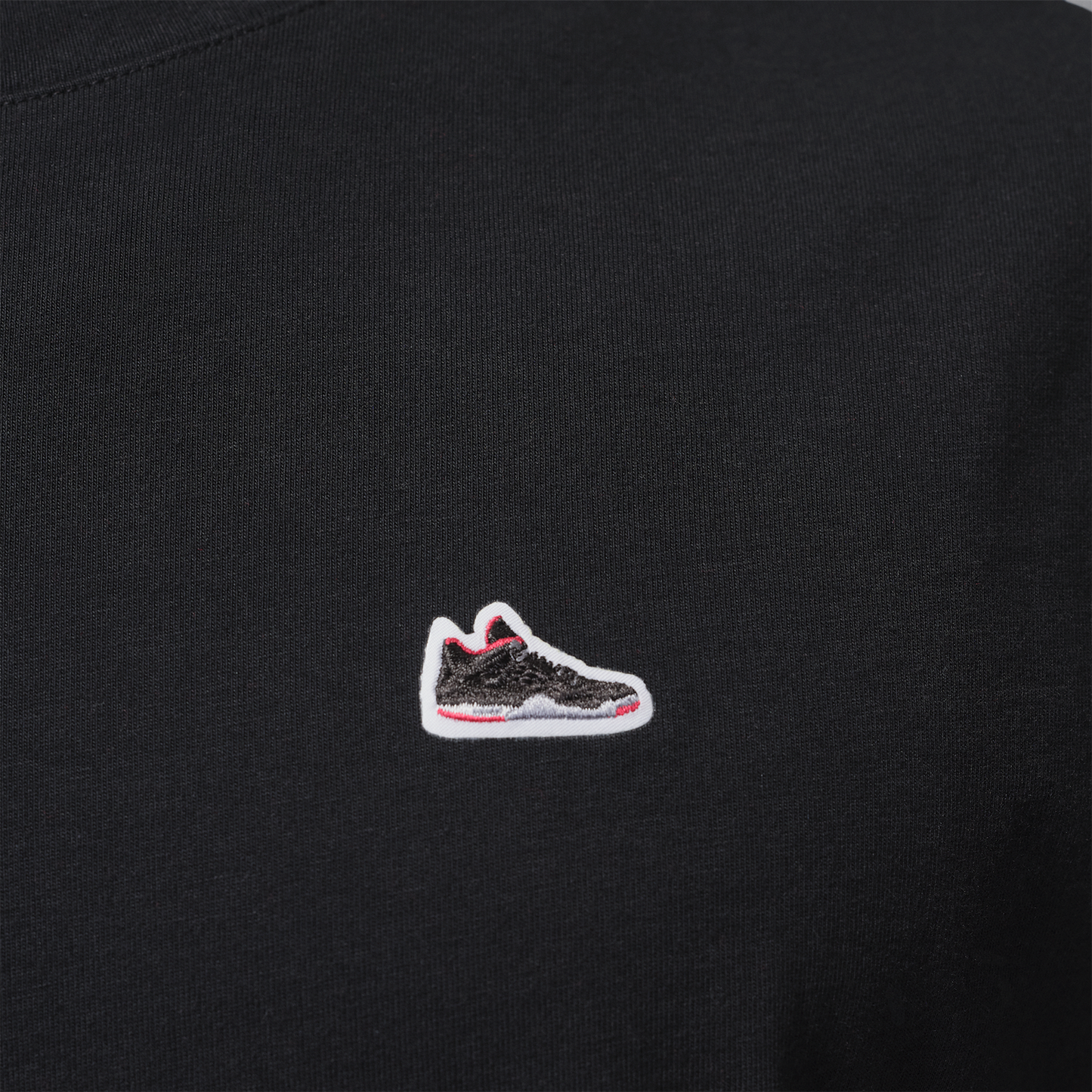 Jordan Sneaker Patch Short Sleeve Crew - Men's - Black