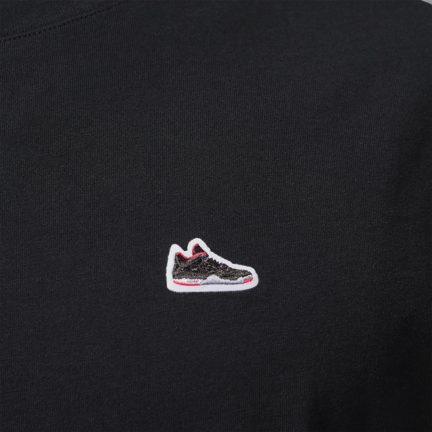 Jordan Sneaker Patch Short Sleeve Crew - Men's - Black
