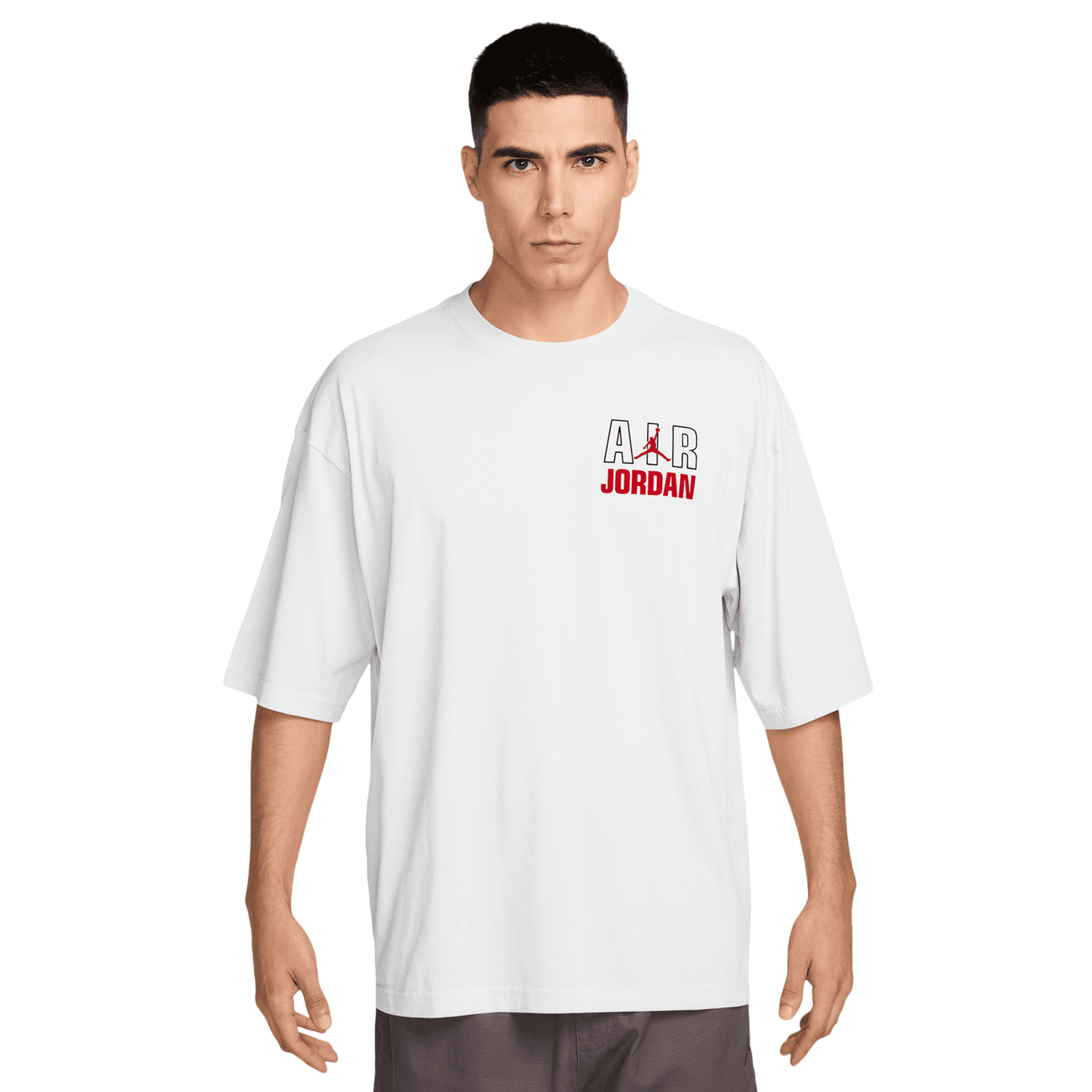 Jordan Flight Reis Legend Short Sleeve Crew - Men's - University Red/White