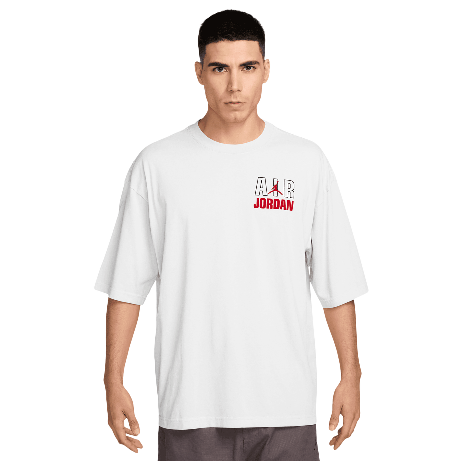 Jordan Flight Reis Legend Short Sleeve Crew - Men's - University Red/White
