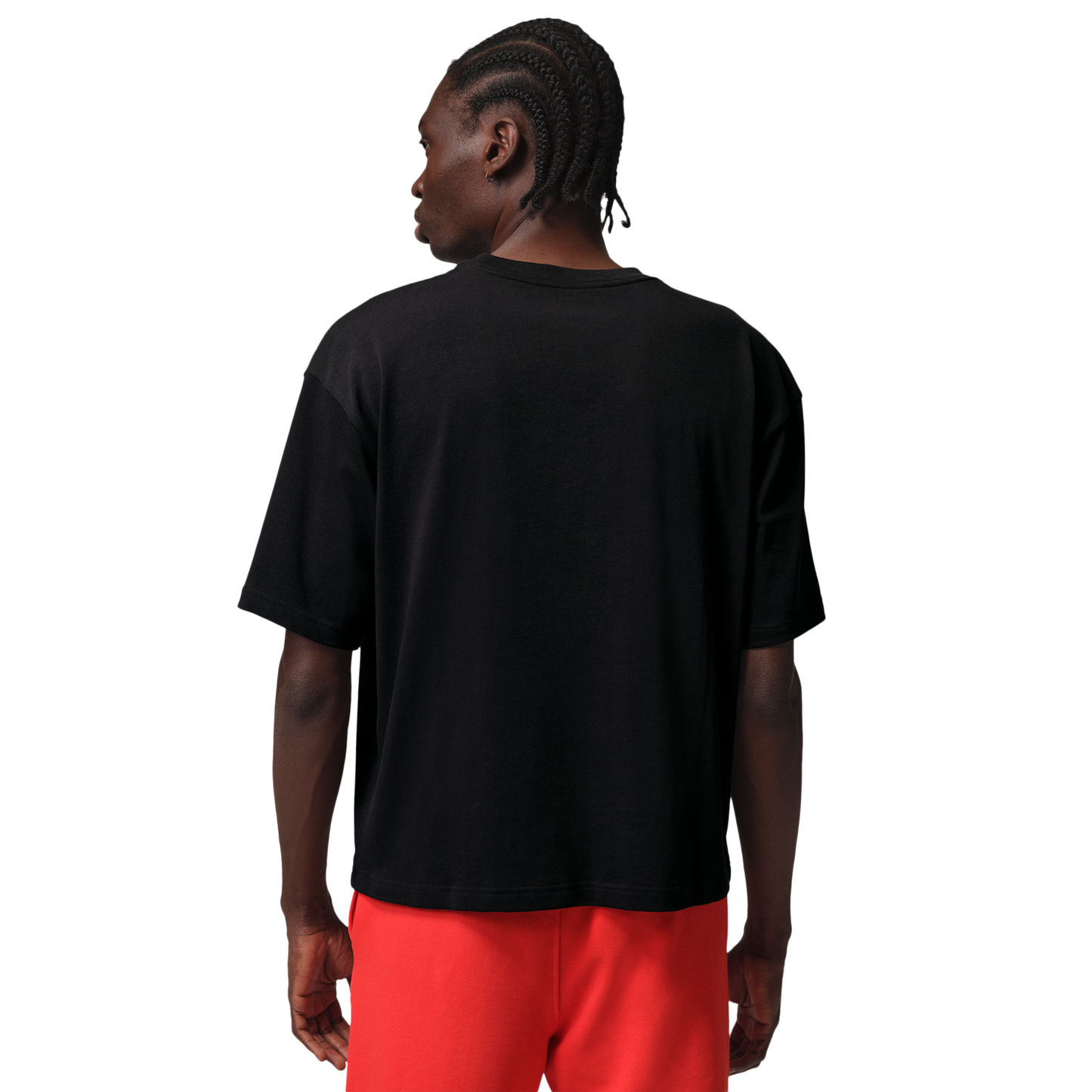 Jordan Flight Essential Boxy Graphic Short Sleeve Crew - Men's - Black/University Red