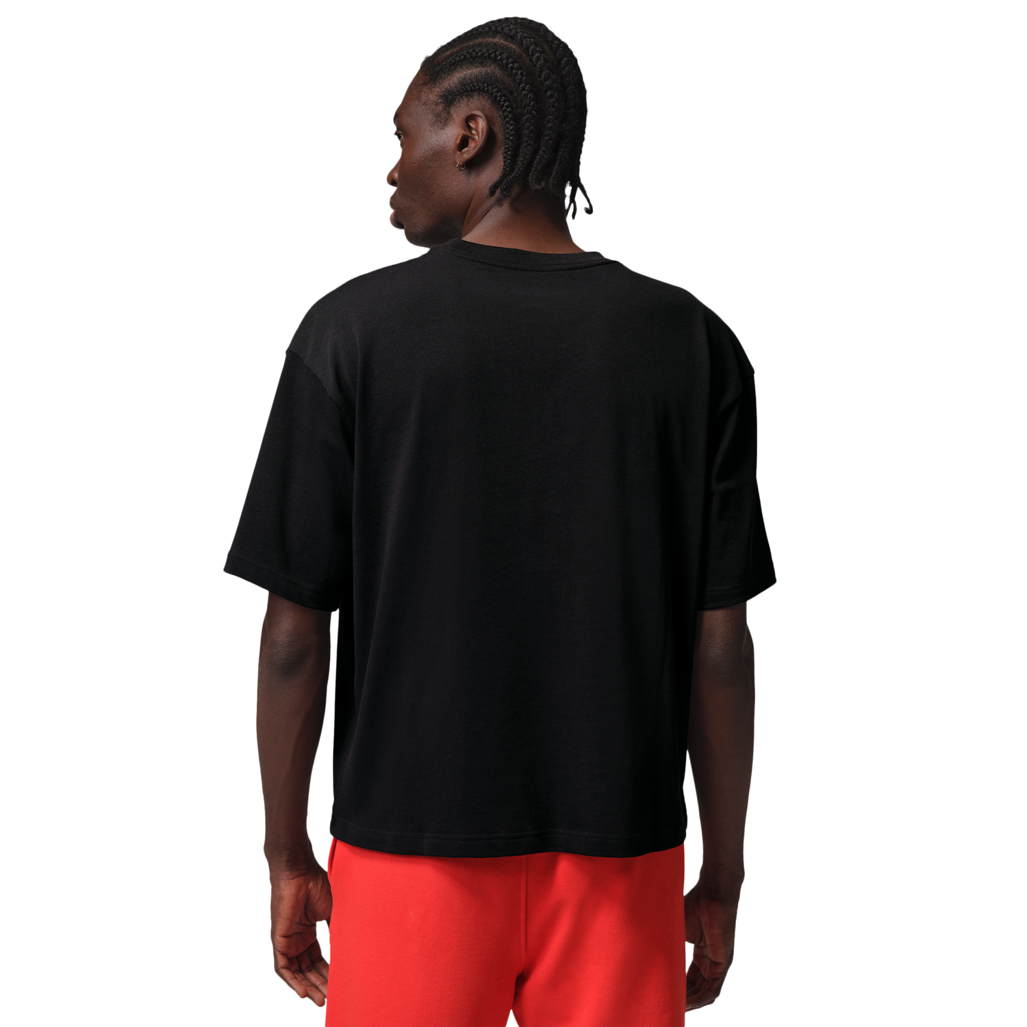 Jordan Flight Essential Boxy Graphic Short Sleeve Crew - Men's - Black/University Red