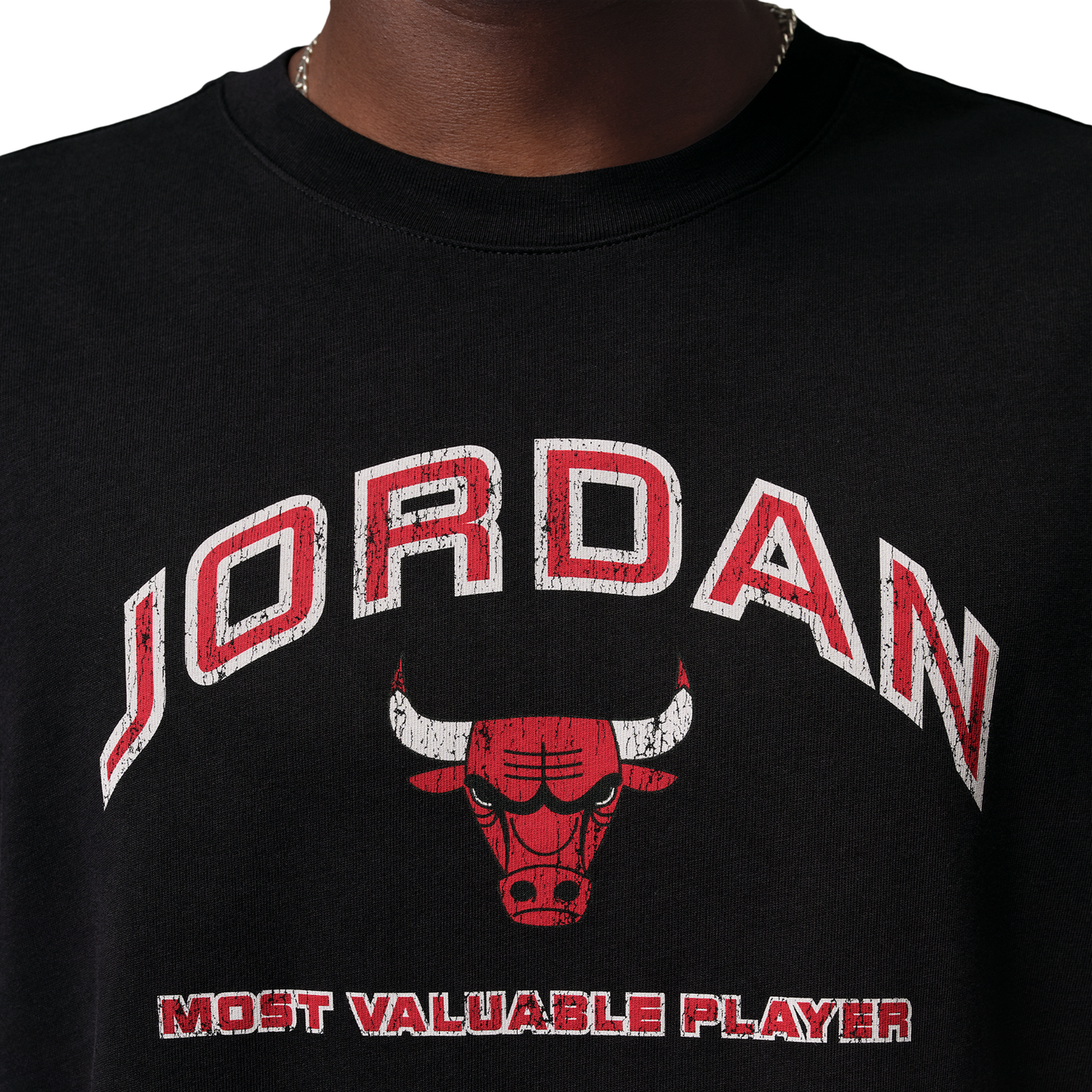 Jordan Flight Essential Boxy Graphic Short Sleeve Crew - Men's - Black/University Red