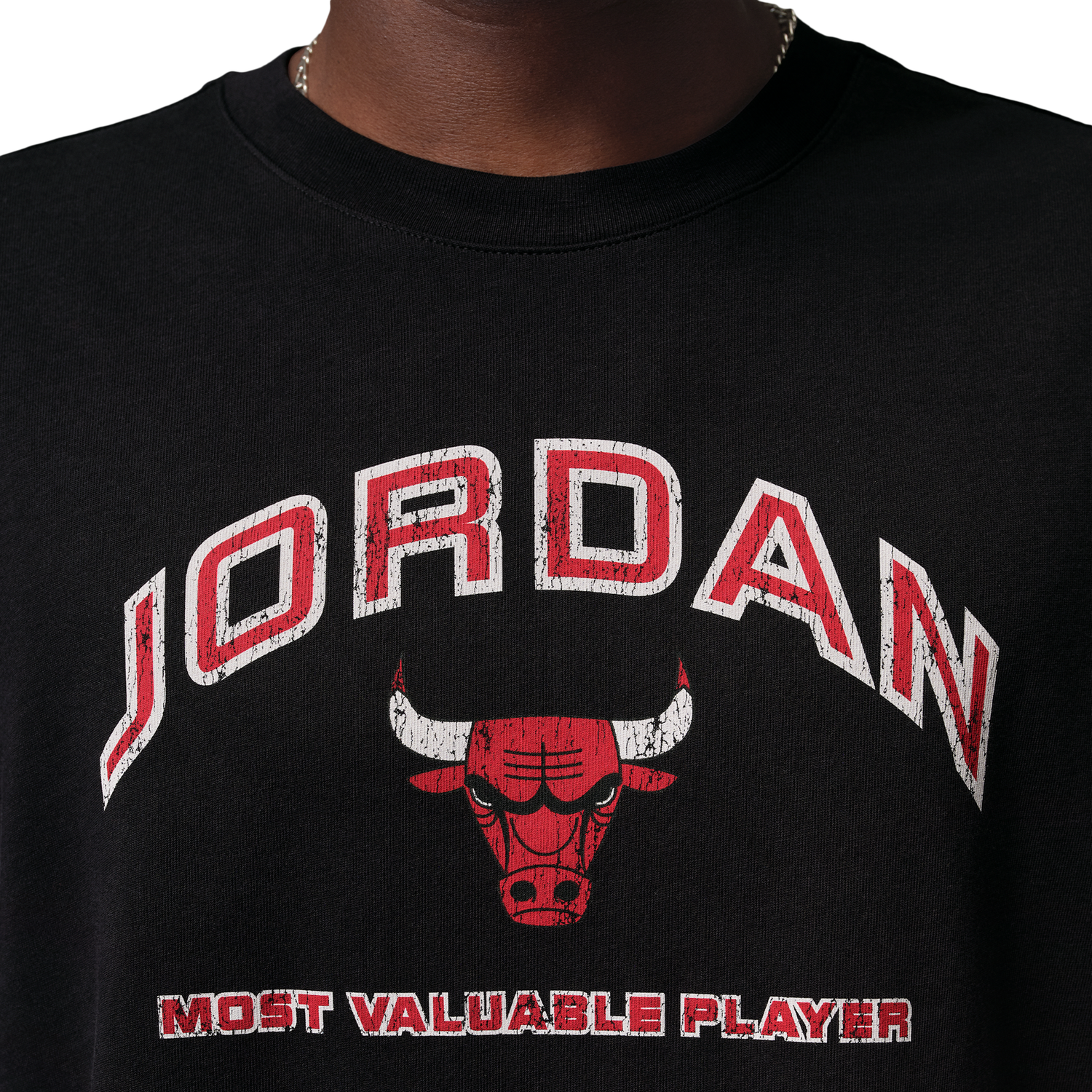 Jordan Flight Essential Boxy Graphic Short Sleeve Crew - Men's - Black/University Red