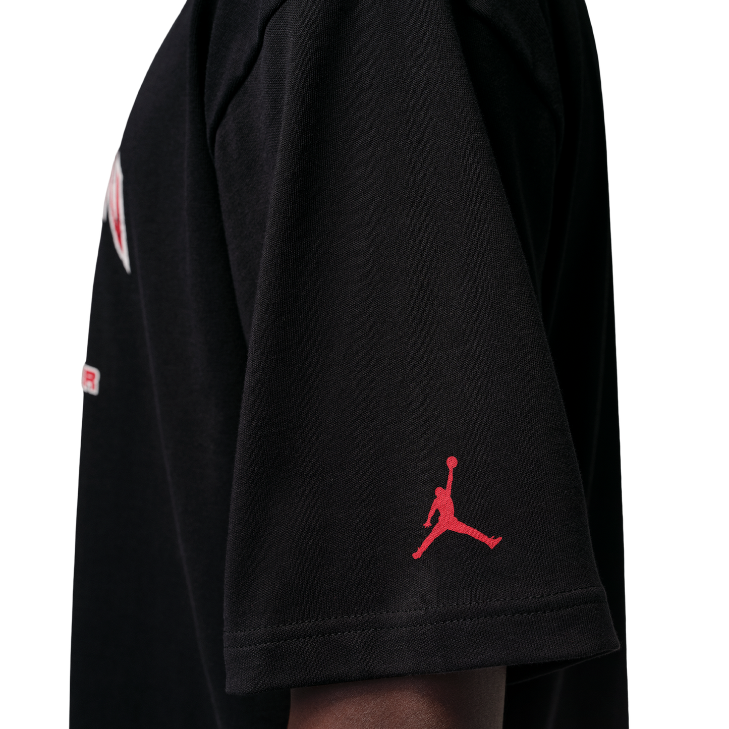 Jordan Flight Essential Boxy Graphic Short Sleeve Crew - Men's - Black/University Red