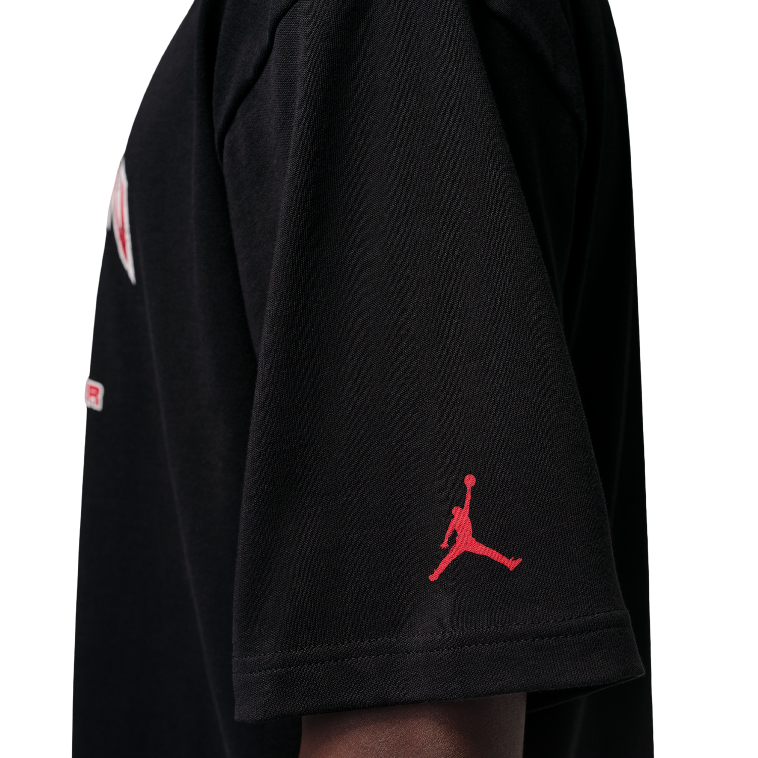 Jordan Flight Essential Boxy Graphic Short Sleeve Crew - Men's - Black/University Red