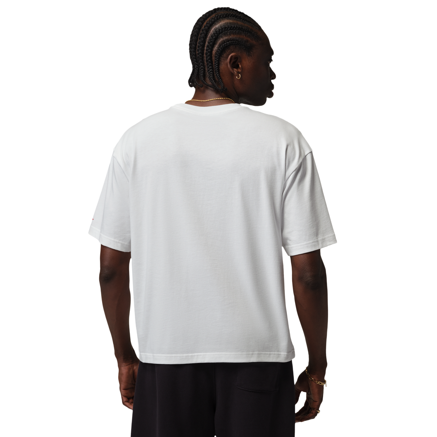 Jordan Flight Essential Boxy Graphic Short Sleeve Crew - Men's - White/Red