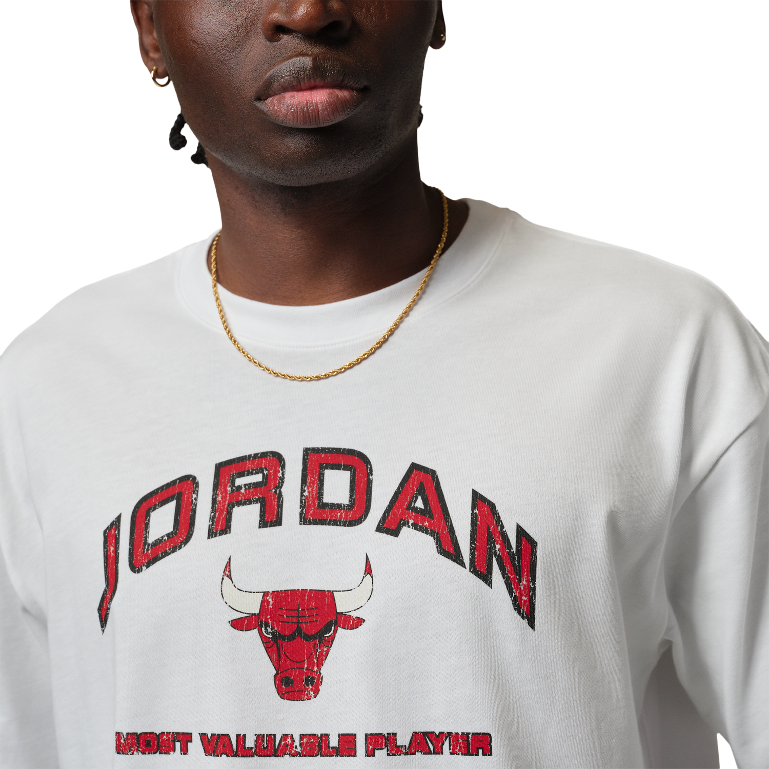 Jordan Flight Essential Boxy Graphic Short Sleeve Crew - Men's - White/Red