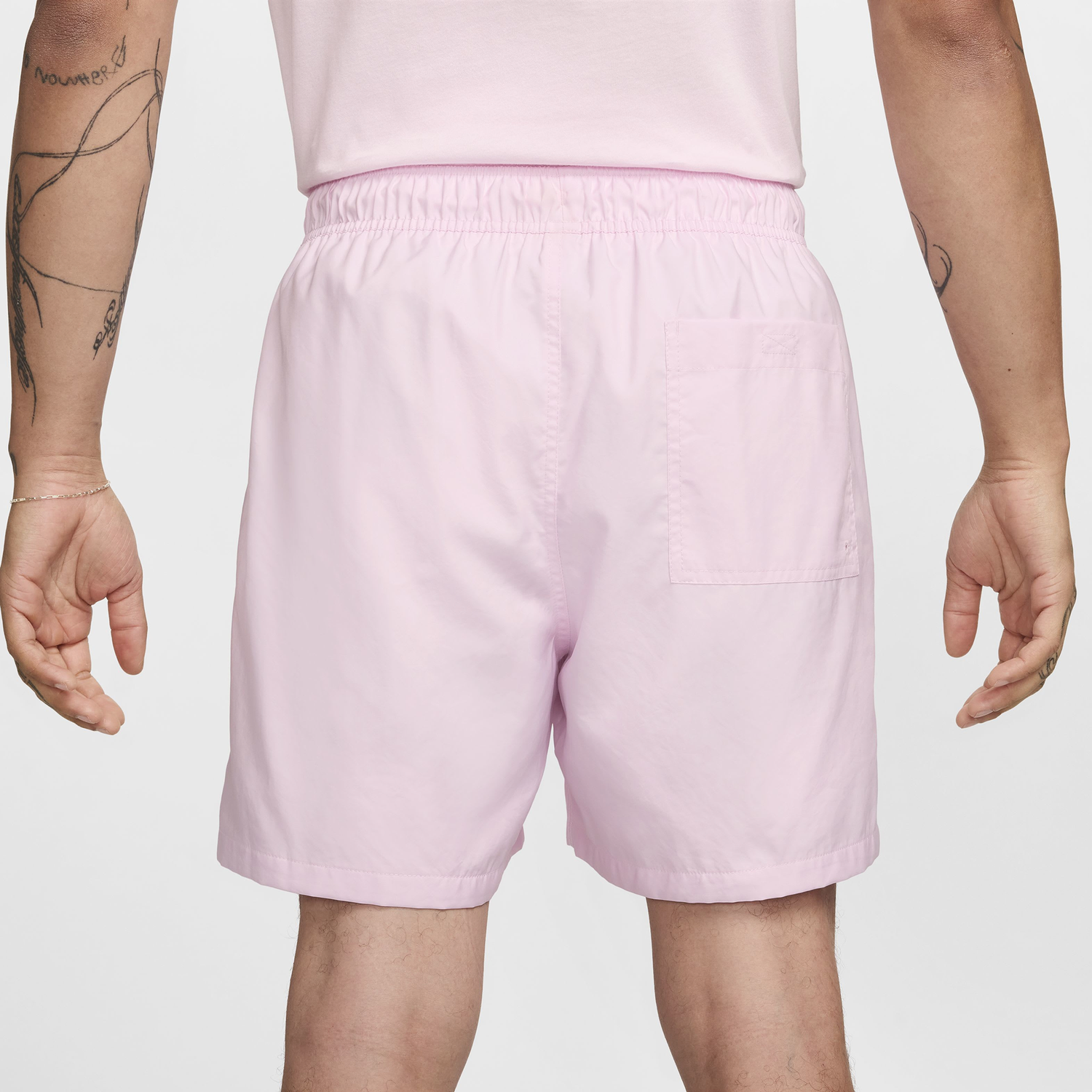 Nike Club Flow Shorts - Men's - Pink Foam/White