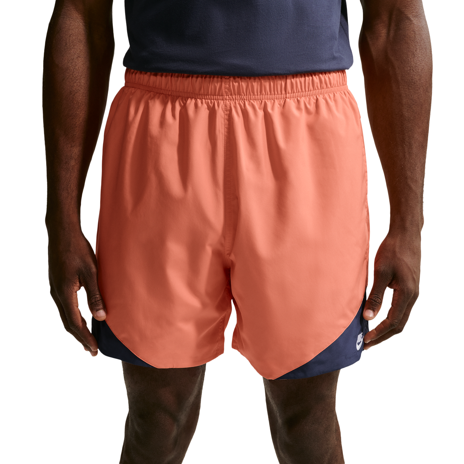 Nike Windrunner Woven Lightweight Short - Men's - Midnight Navy/Orange Frost/White