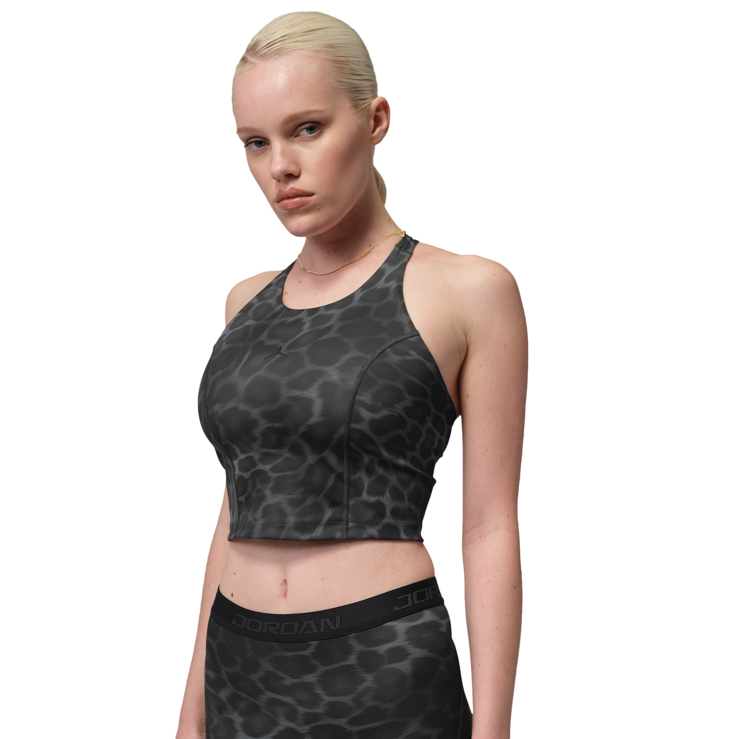 Jordan Sport Dri-FIT AOP Tank - Women's - Black/Black