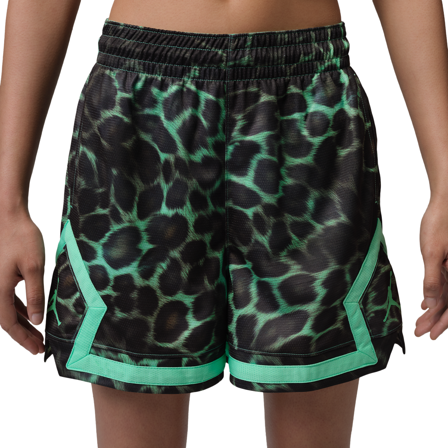 Jordan Sport Diamond 4in AOP Short - Women's - Green Glow/Green Glow