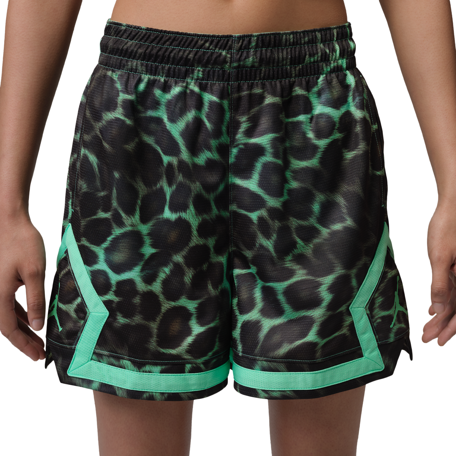 Jordan Sport Diamond 4in AOP Short - Women's - Green Glow/Green Glow