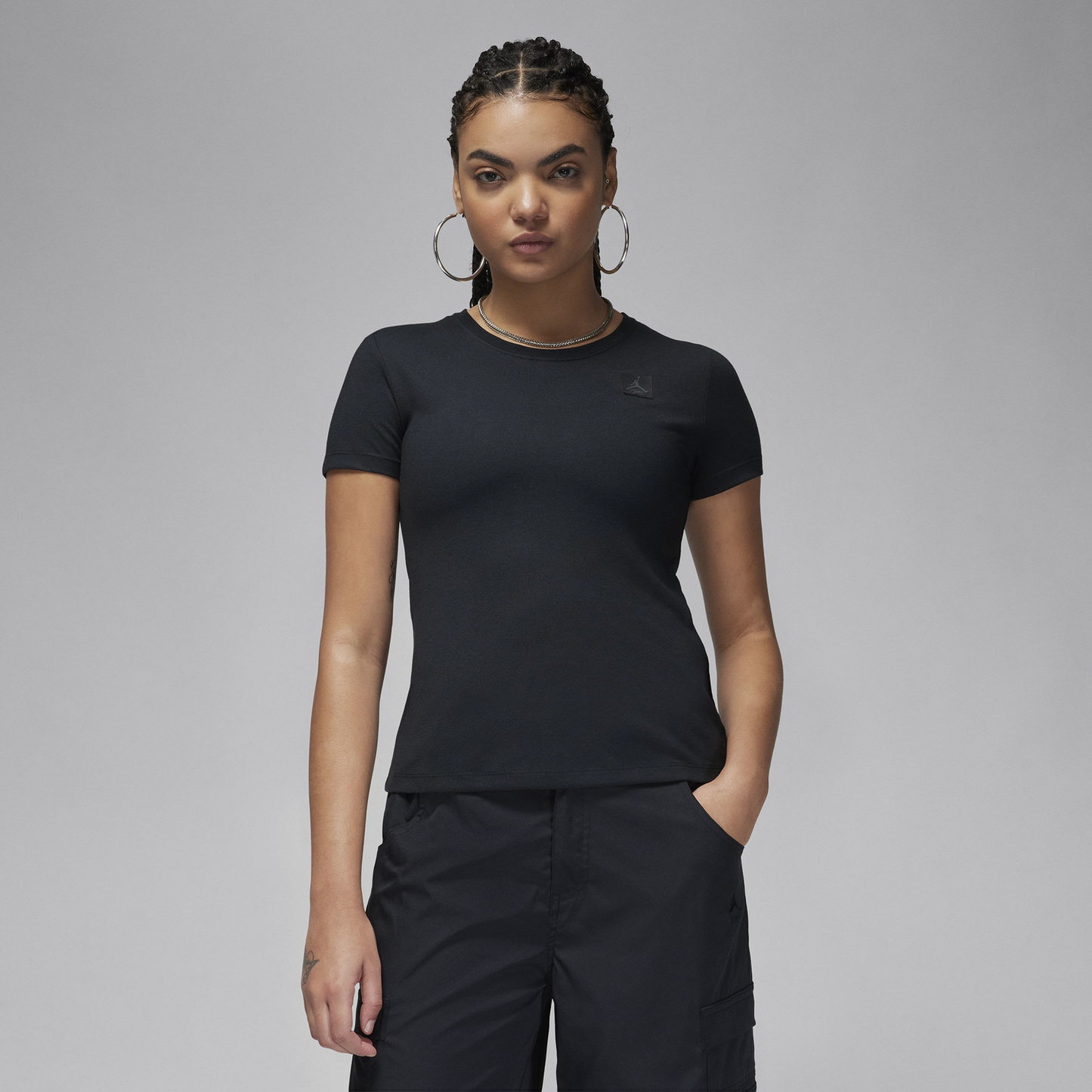 Jordan Slim Essentials SS Tee - Women's - Black
