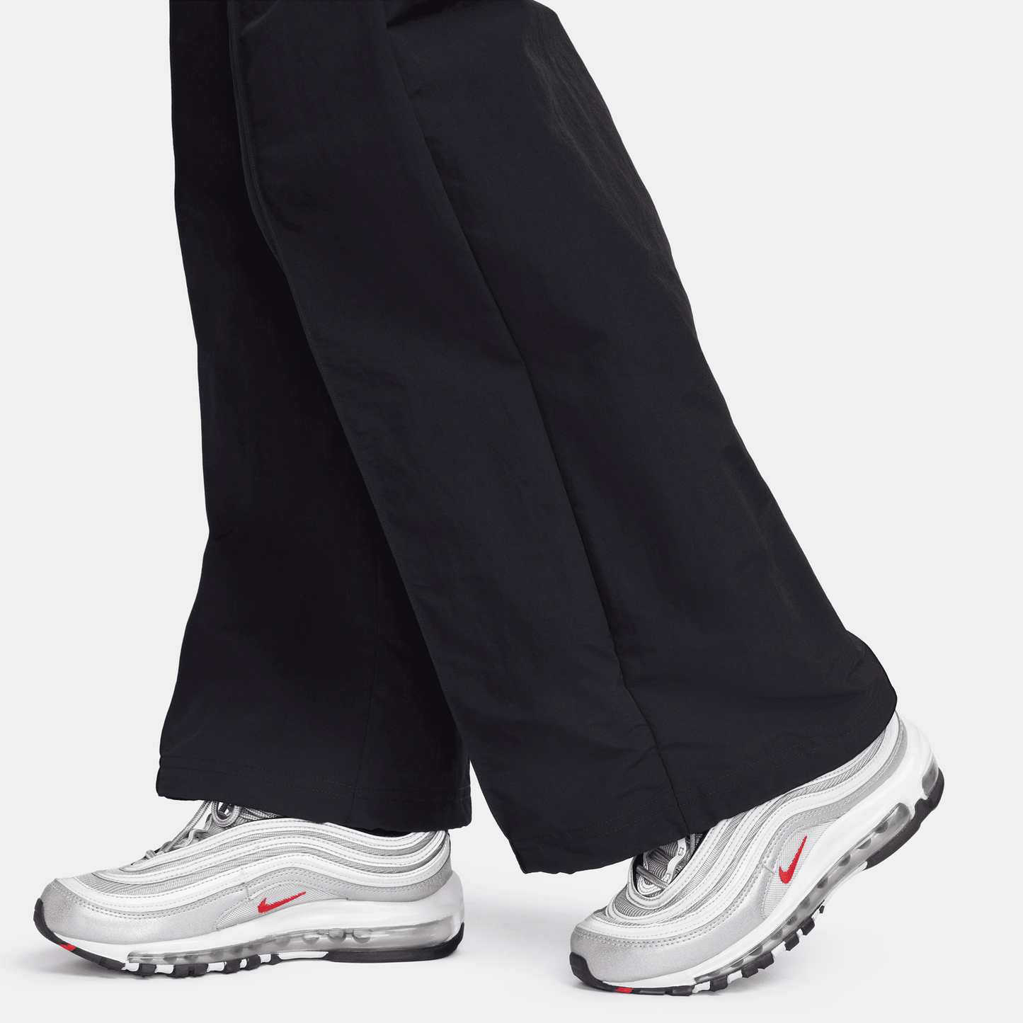 Nike Trend Woven Mid Rise Pants - Women's - Black/White