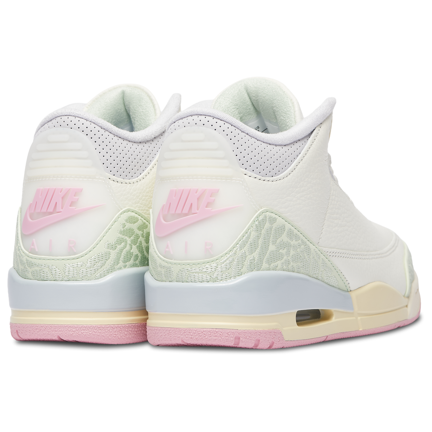 Jordan Air Jordan 3 Retro  - Men's - Sail/Jade Aura/Yellow