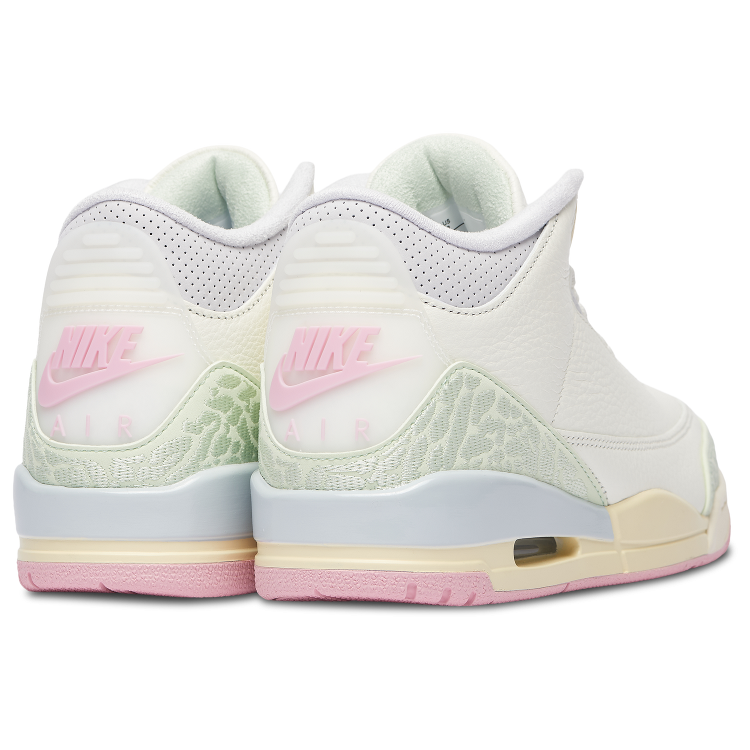 Jordan Air Jordan 3 Retro  - Men's - Sail/Jade Aura/Yellow
