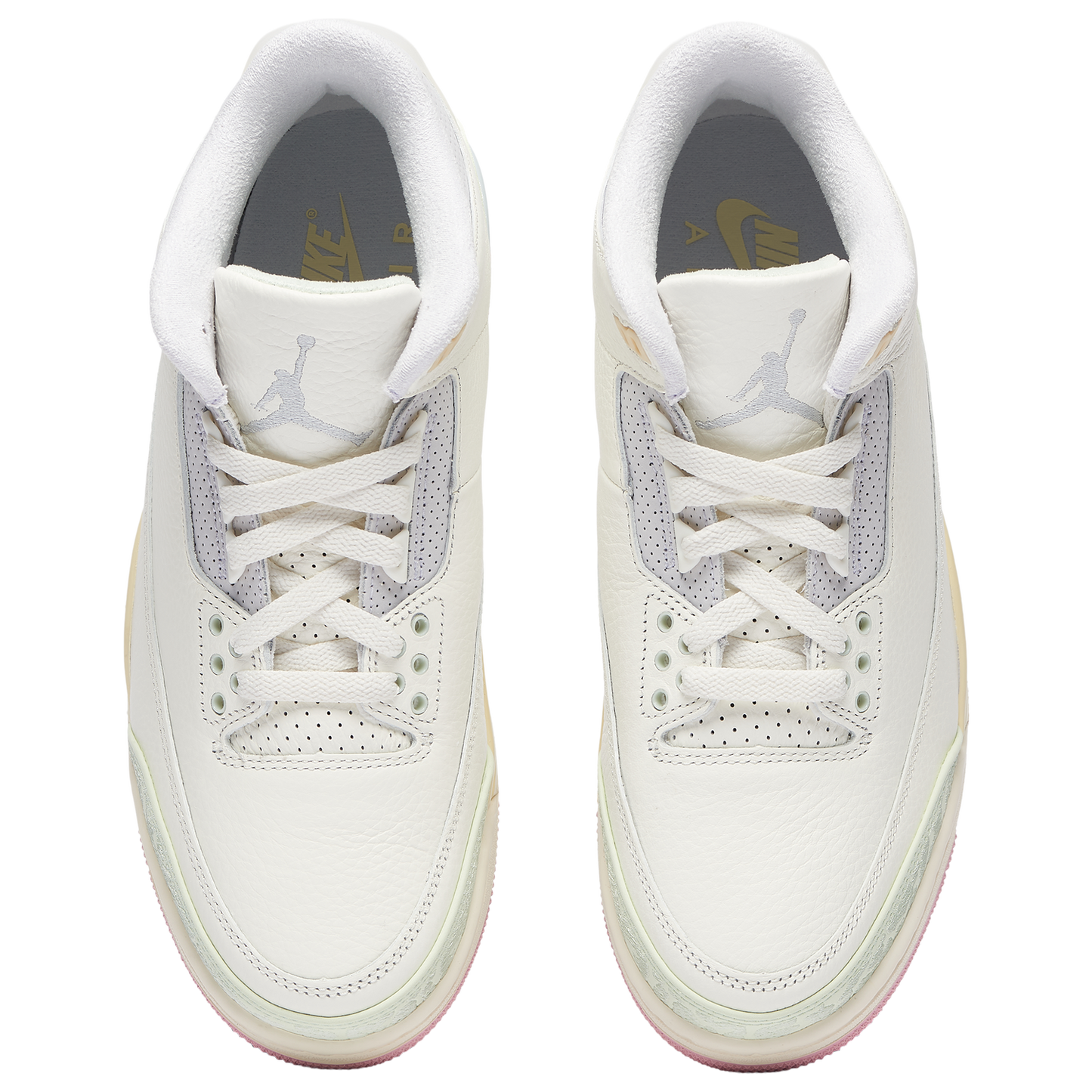 Jordan Air Jordan 3 Retro  - Men's - Sail/Jade Aura/Yellow