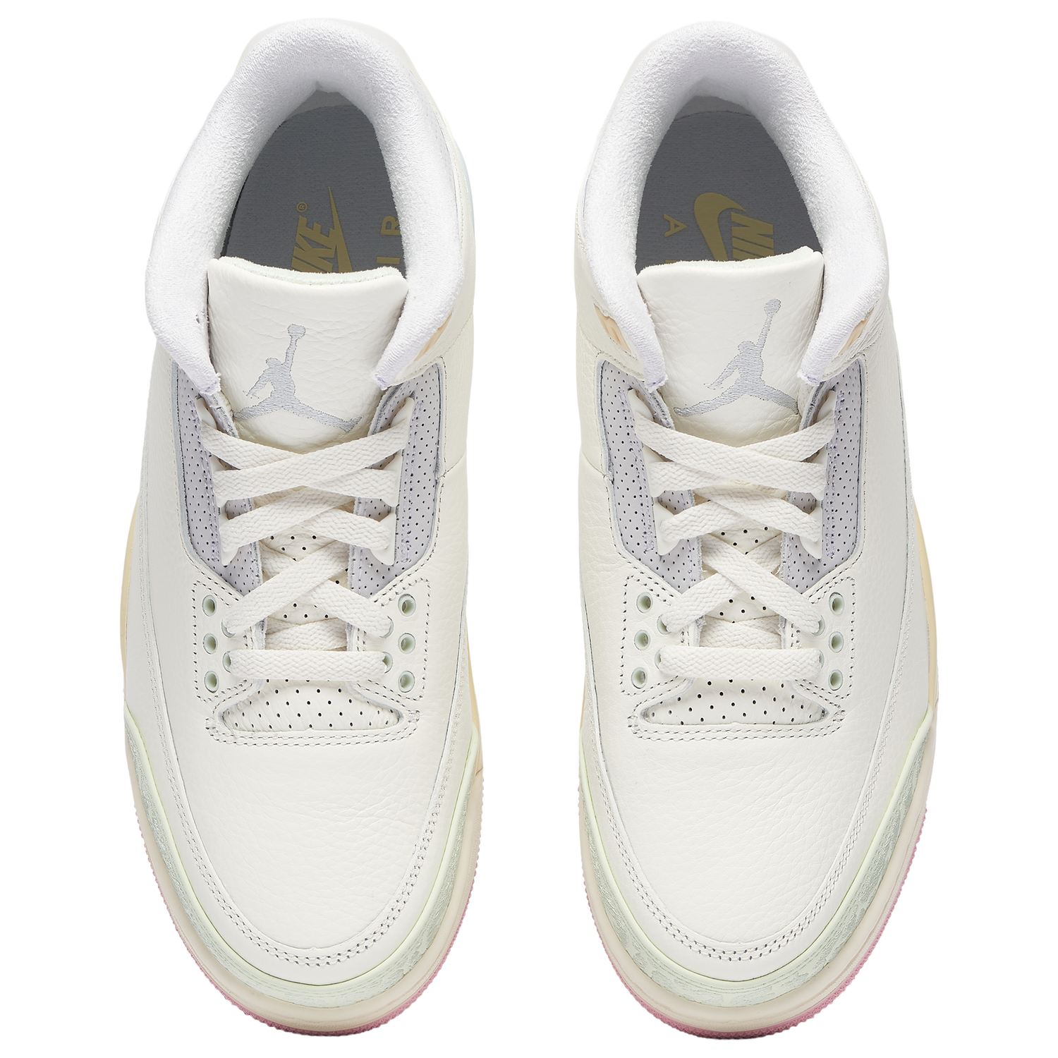 Jordan Air Jordan 3 Retro  - Men's - Sail/Jade Aura/Yellow