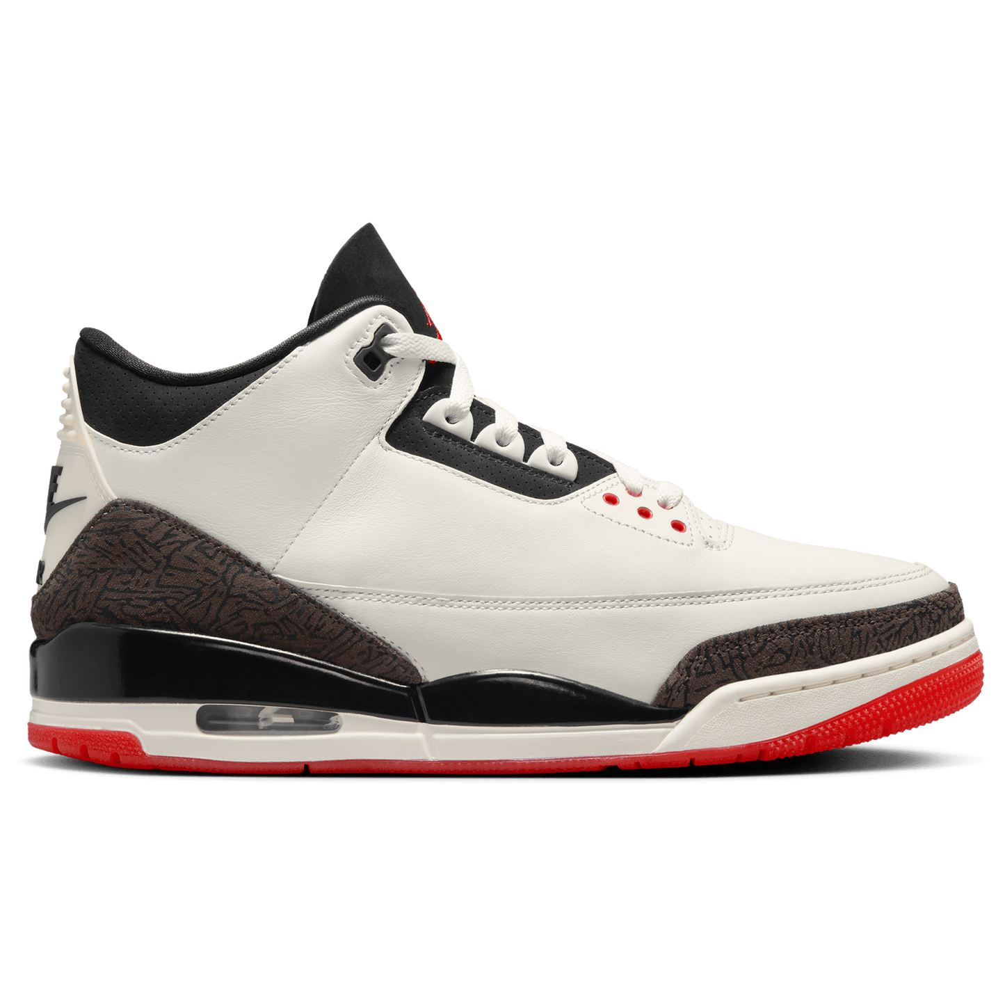 Jordan AJ Retro 3 OG - Men's - White/Black/Red
