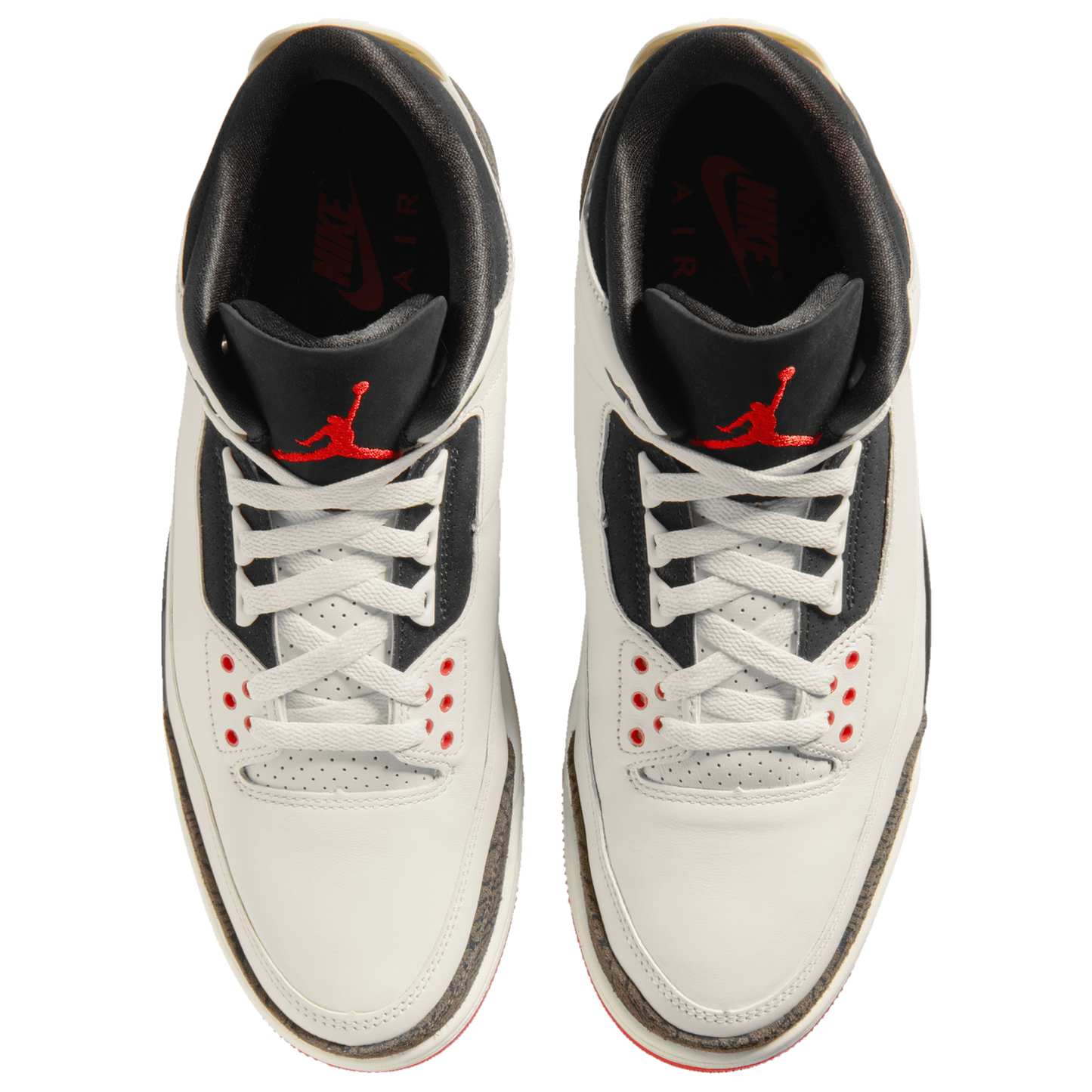 Jordan AJ Retro 3 OG - Men's - White/Black/Red