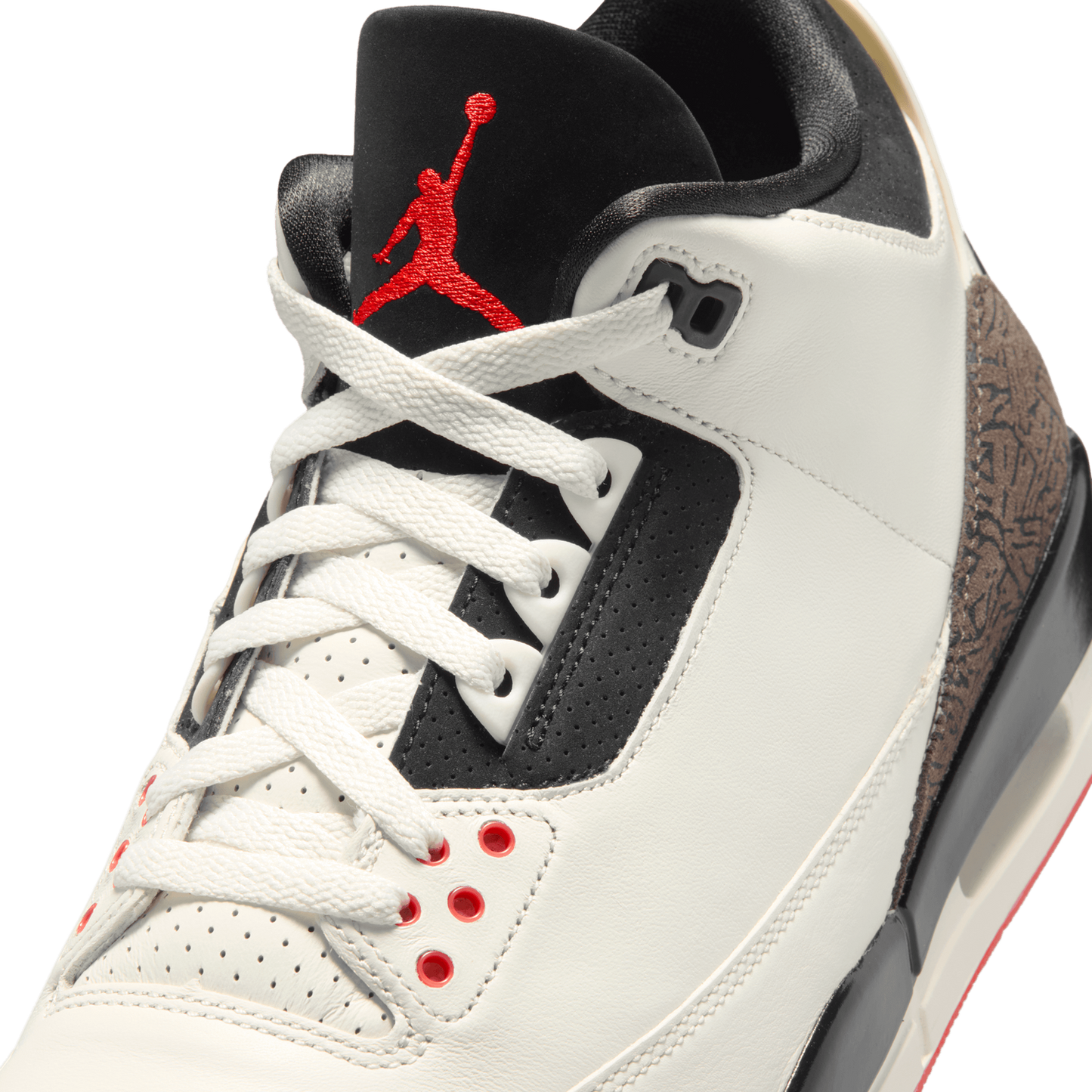 Jordan AJ Retro 3 OG - Men's - White/Black/Red