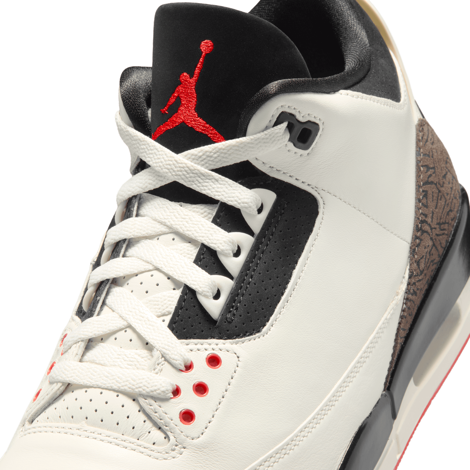 Jordan AJ Retro 3 OG - Men's - White/Black/Red