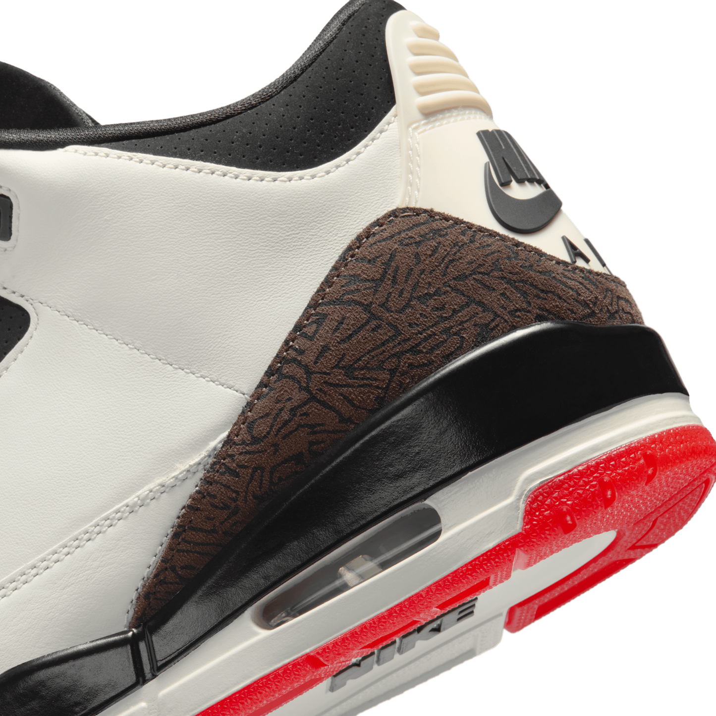 Jordan AJ Retro 3 OG - Men's - White/Black/Red