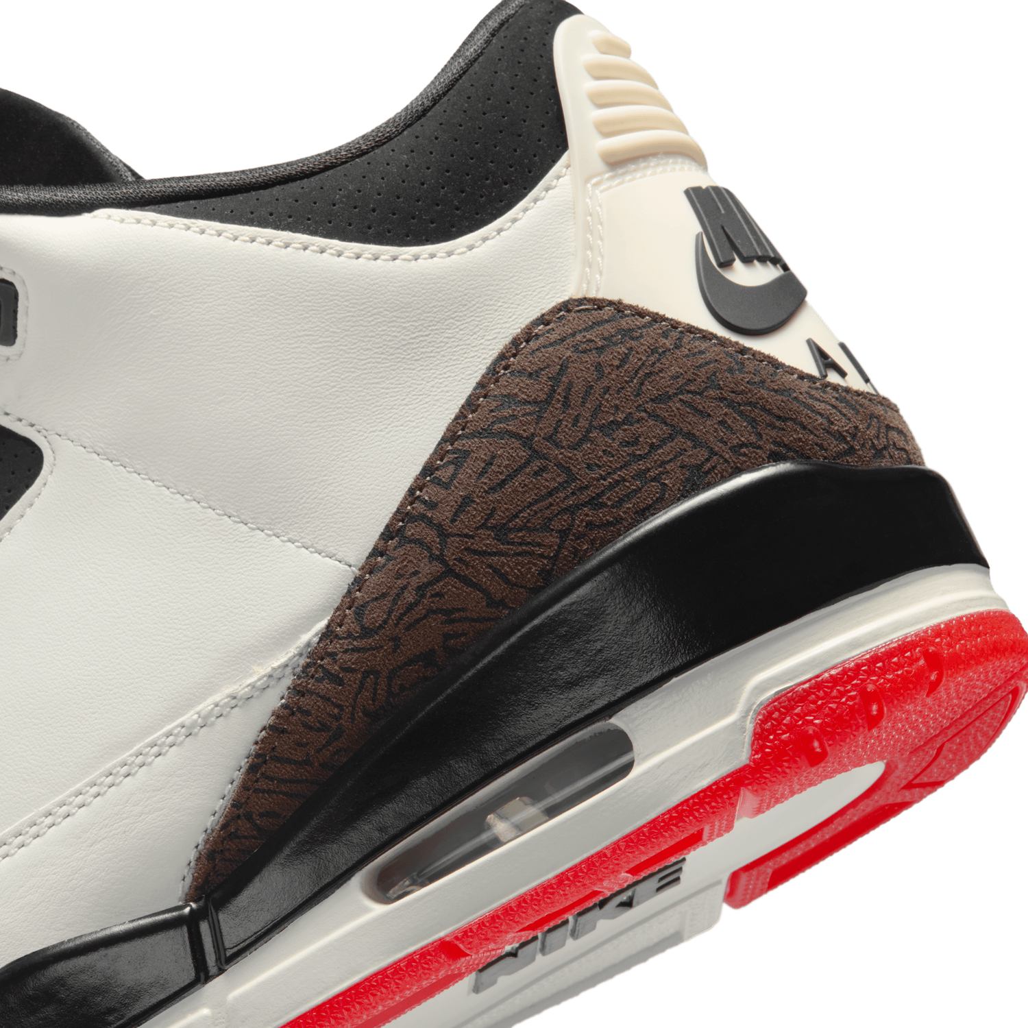Jordan AJ Retro 3 OG - Men's - White/Black/Red