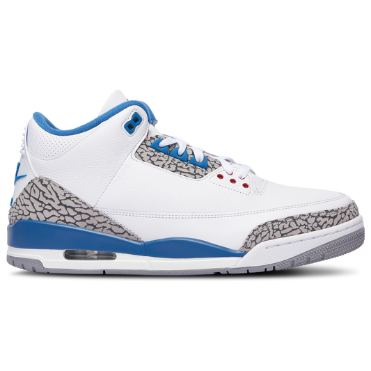 Jordan Retro 3 - Men's - White/Blue