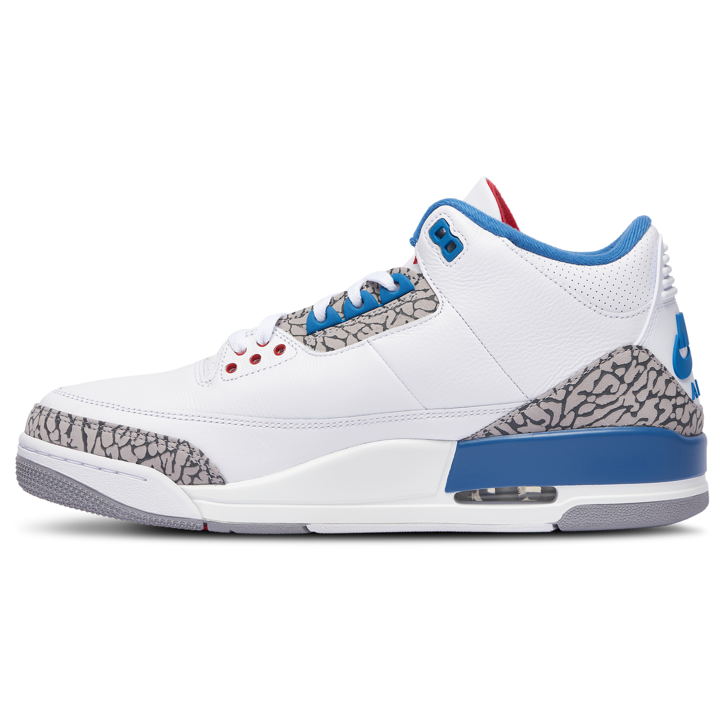 Jordan Retro 3 - Men's - White/Blue