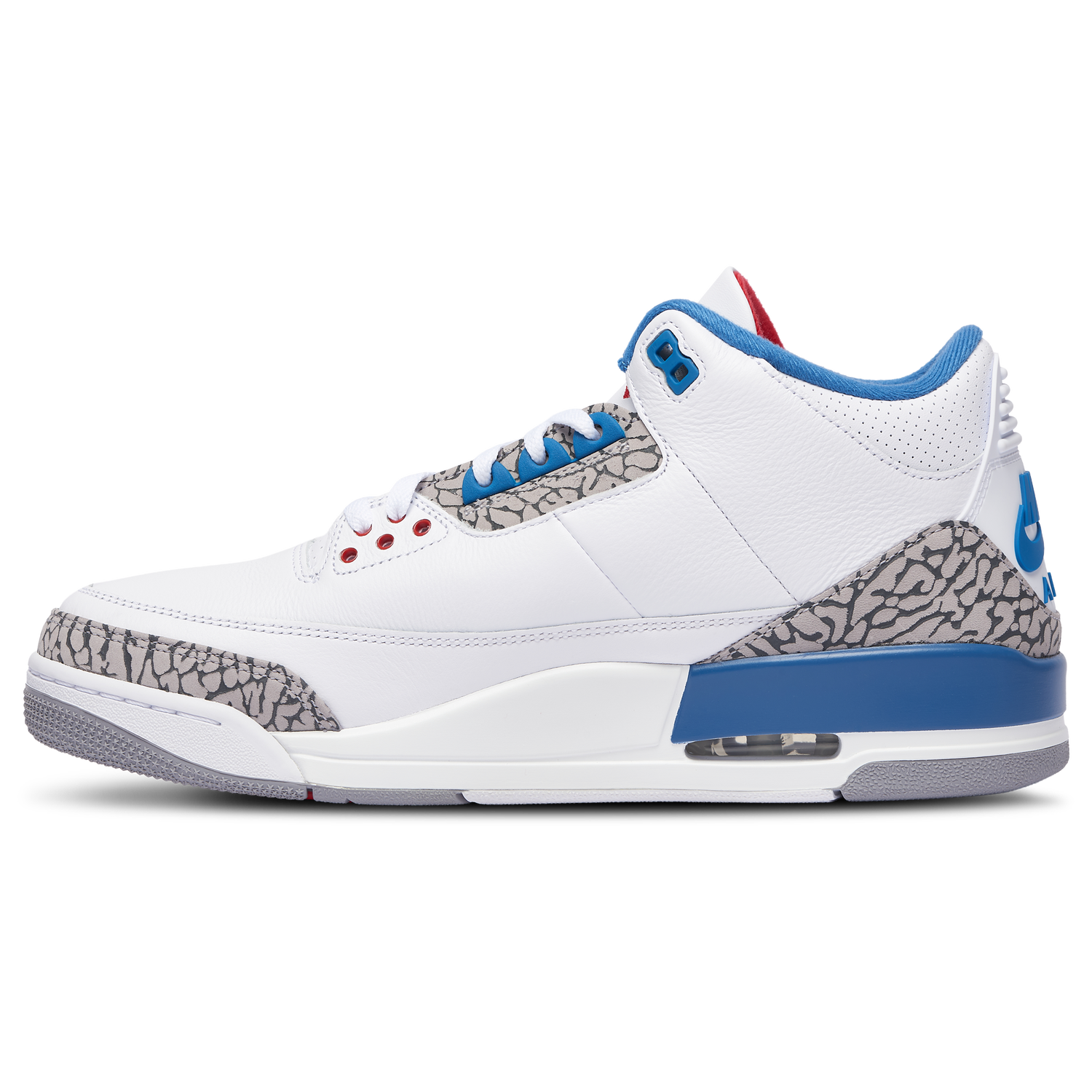 Jordan Retro 3 - Men's - White/Blue