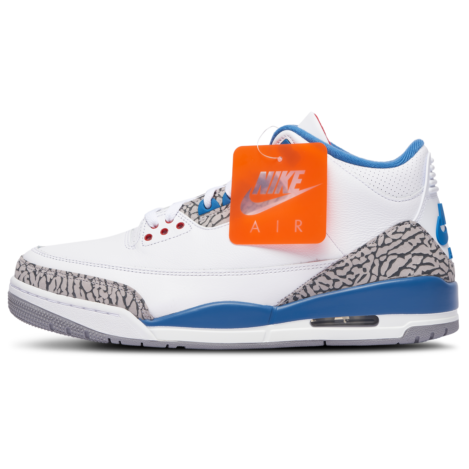 Jordan Retro 3 - Men's - White/Blue